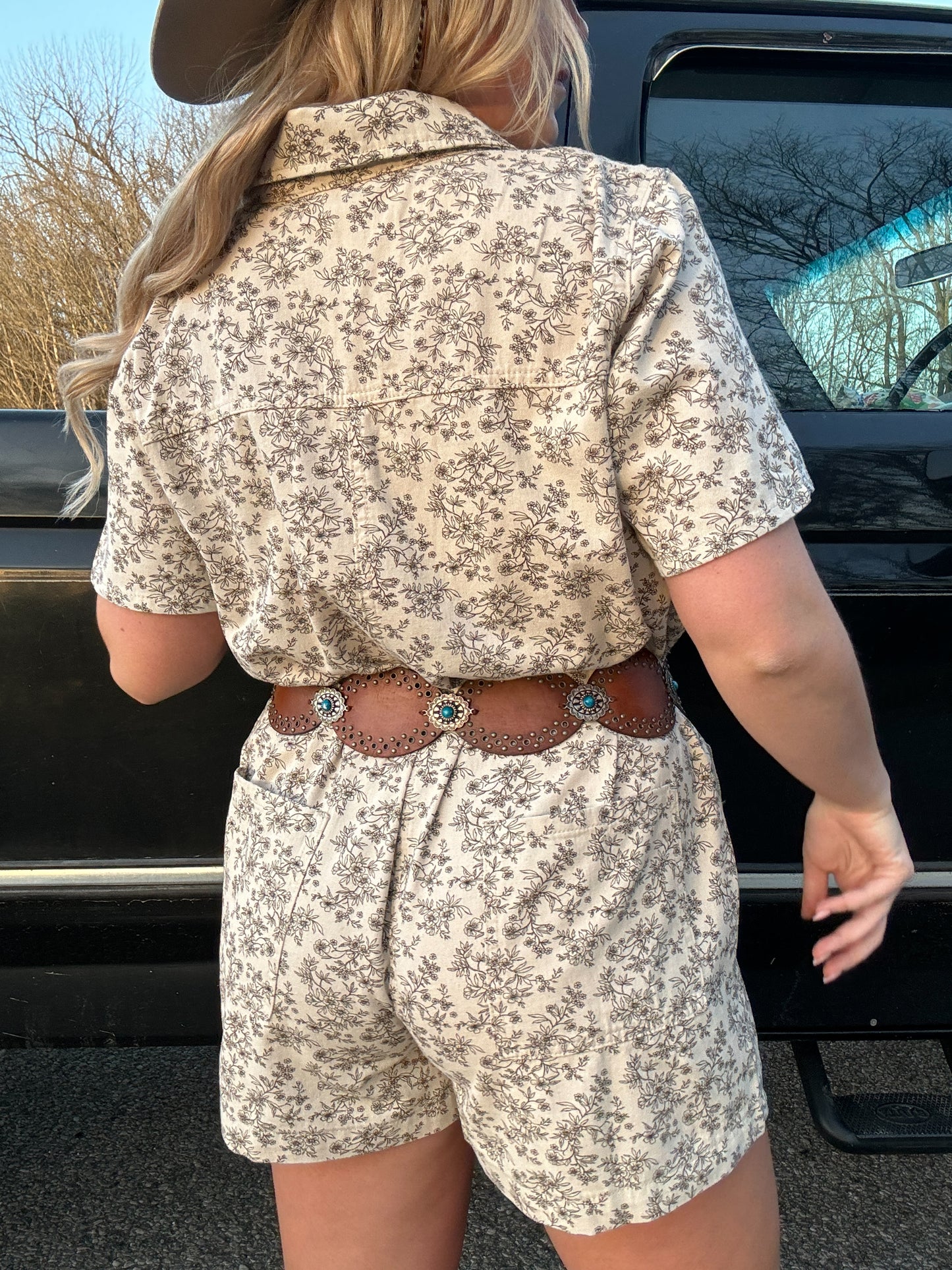 Boho Floral Romper