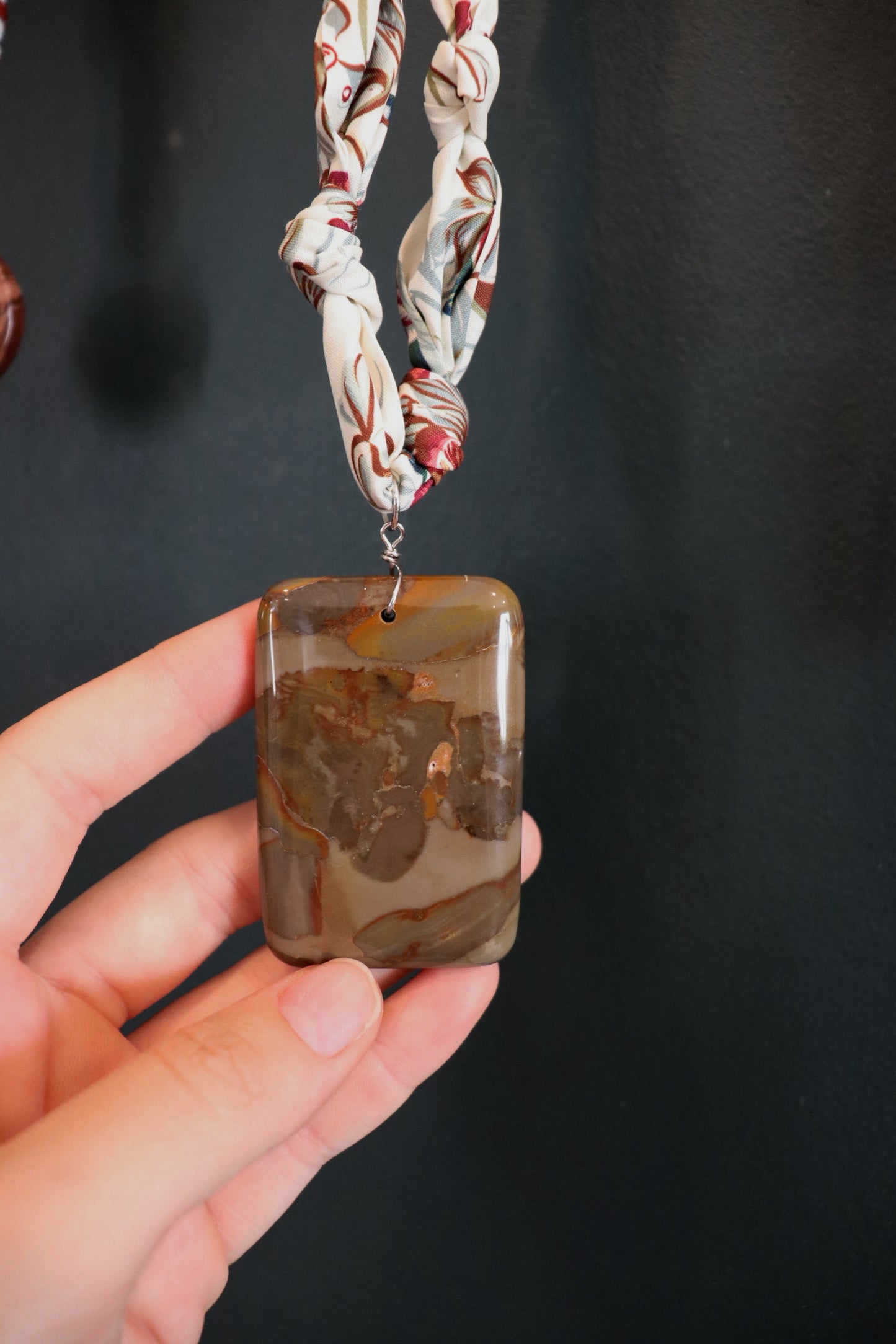 Pendant Scarf Necklace