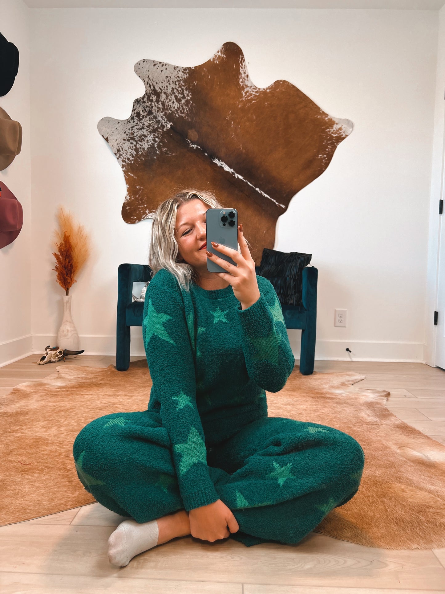 Winter Green Lounge Pant Set
