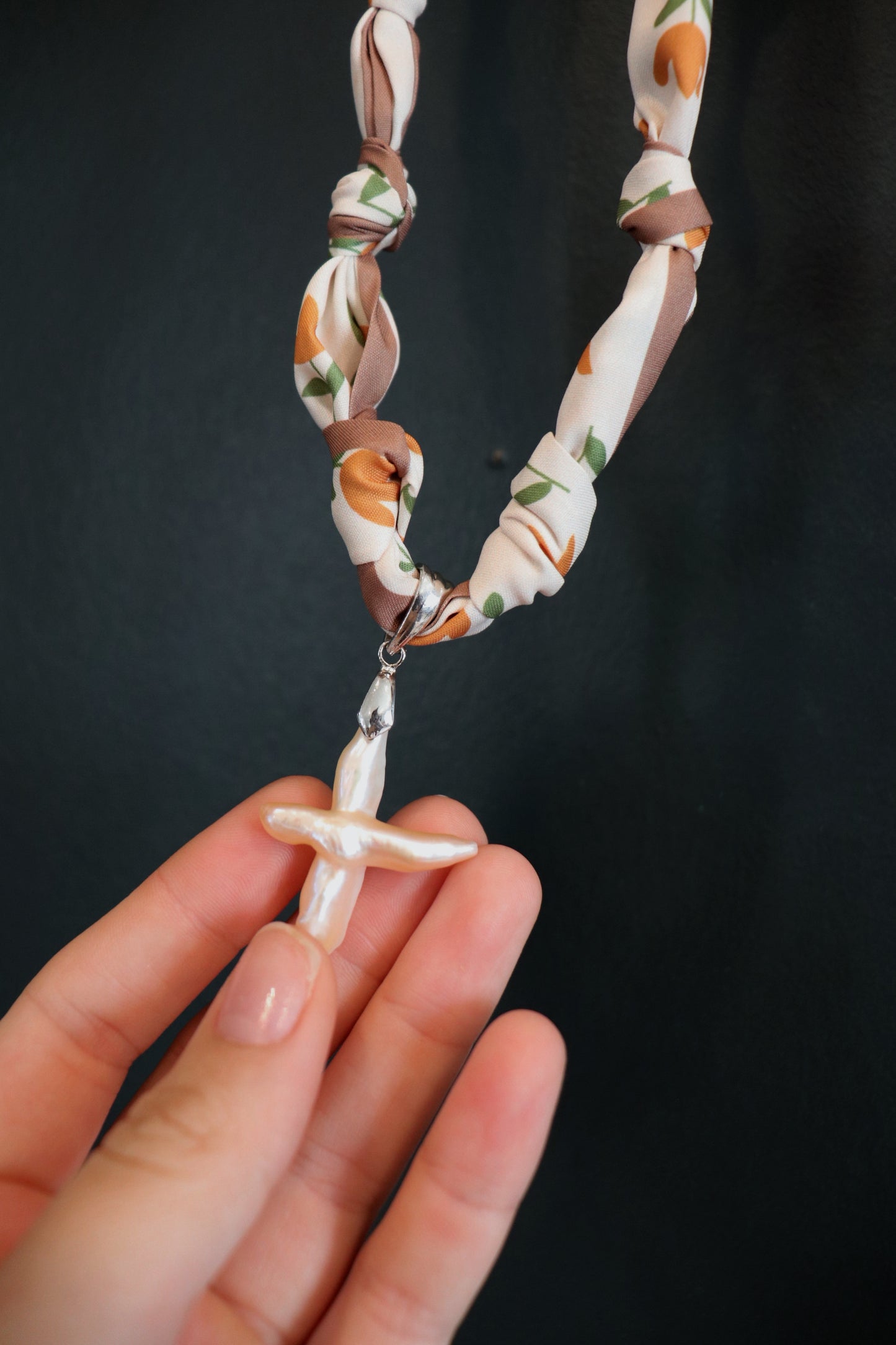 Pendant Scarf Necklace