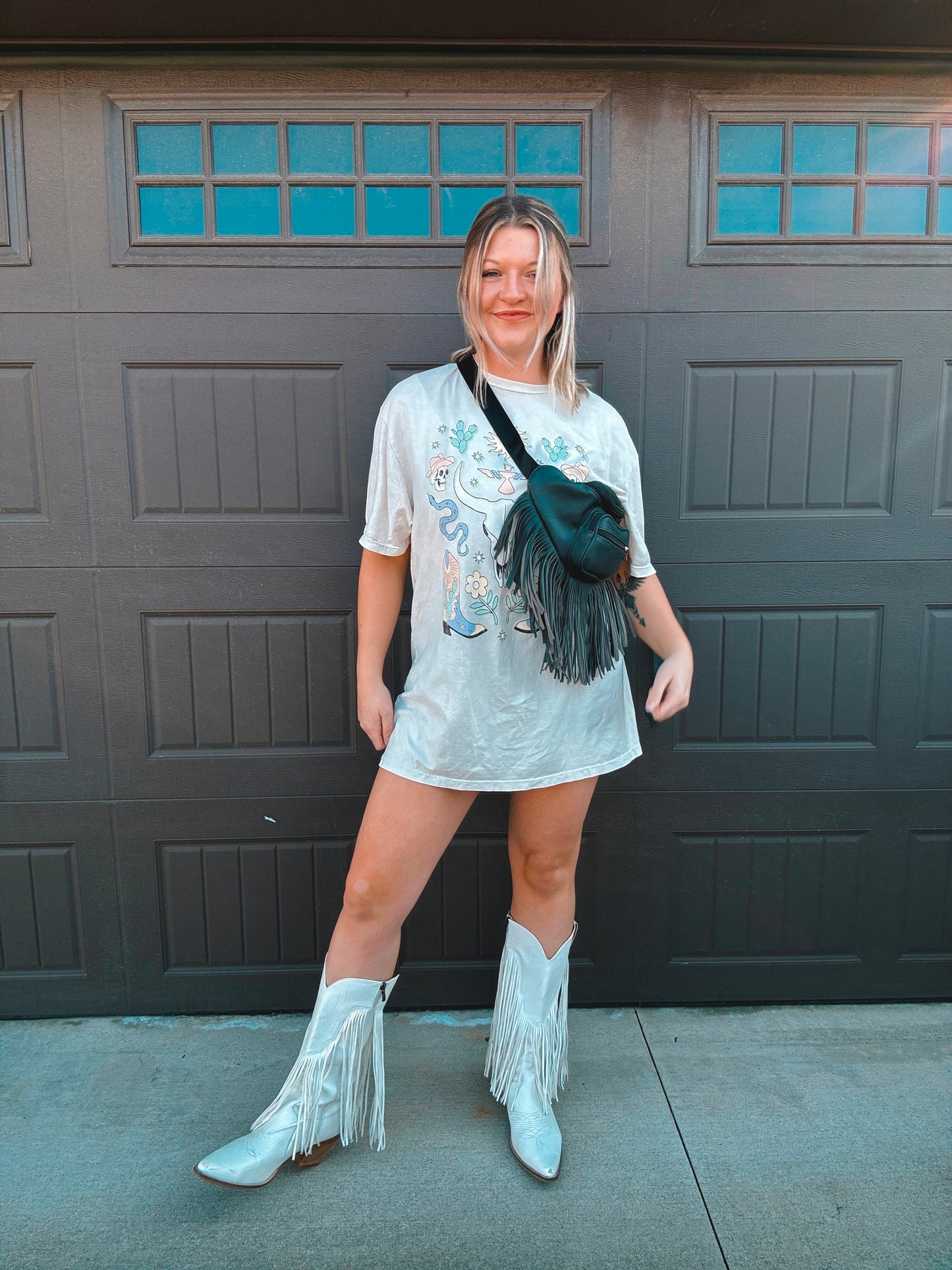 Girly Cowgirl Mineral Washed T-Shirt