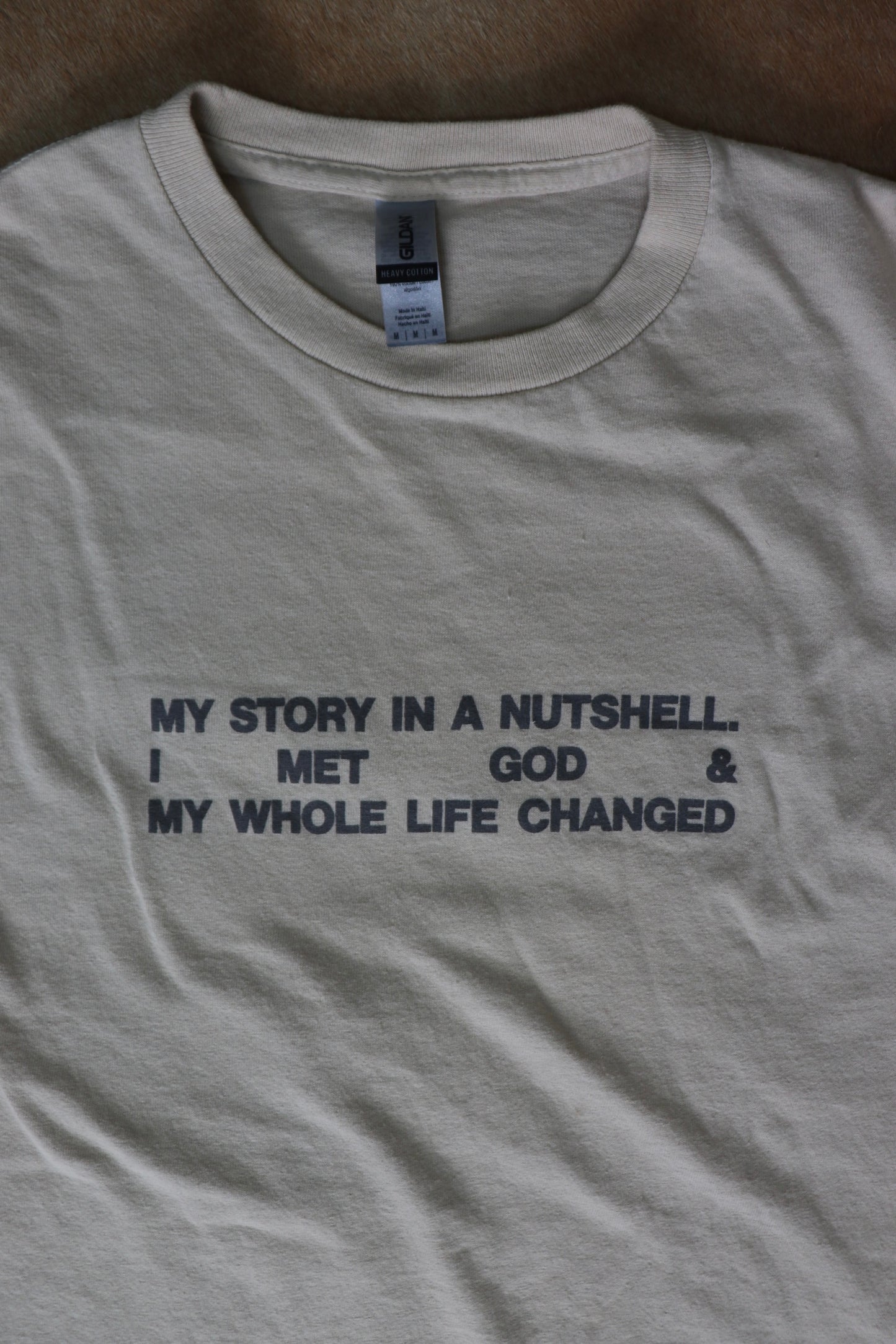 I Met God Cropped T-Shirt