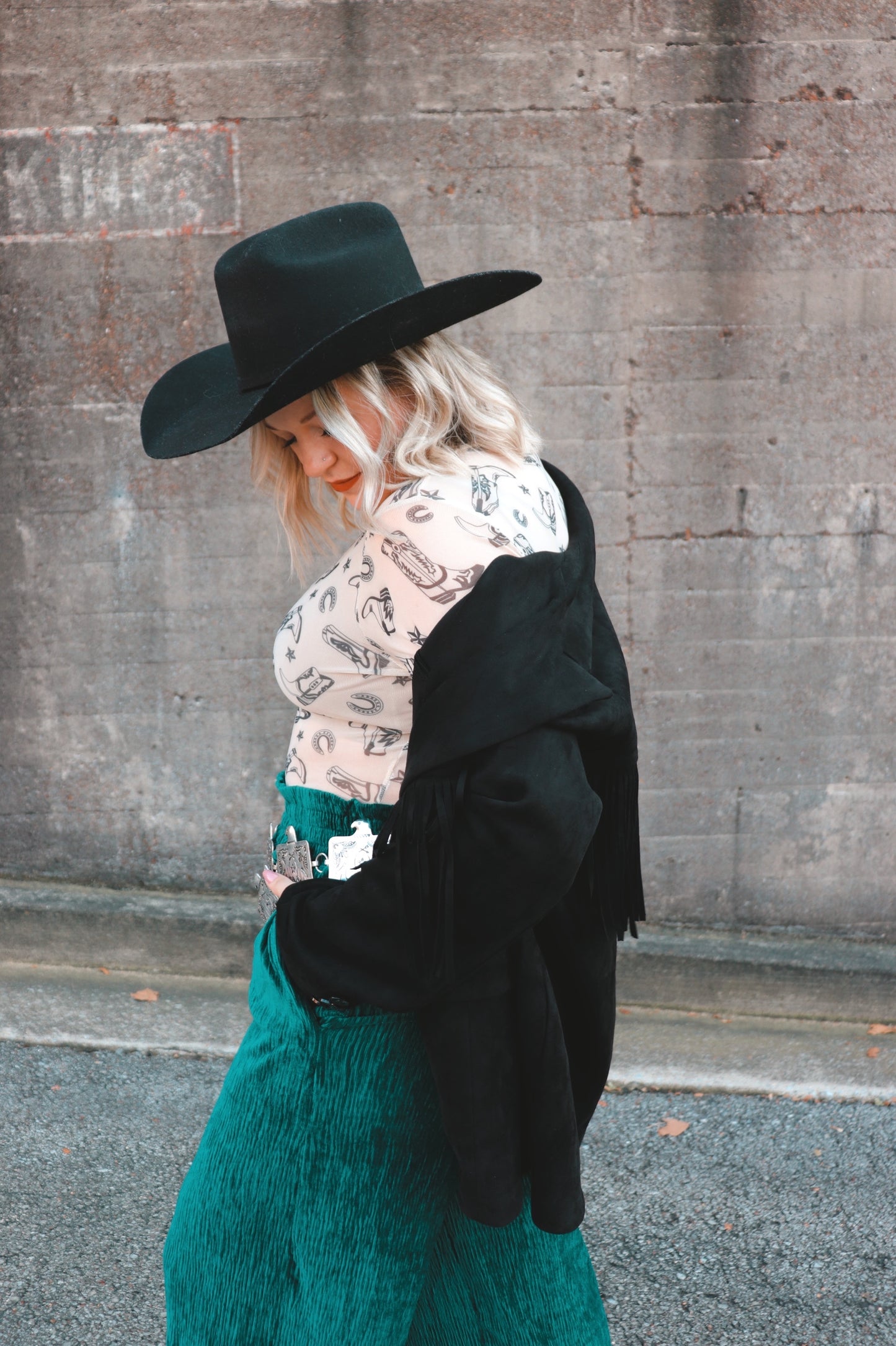 Velvety Green Flow Pants