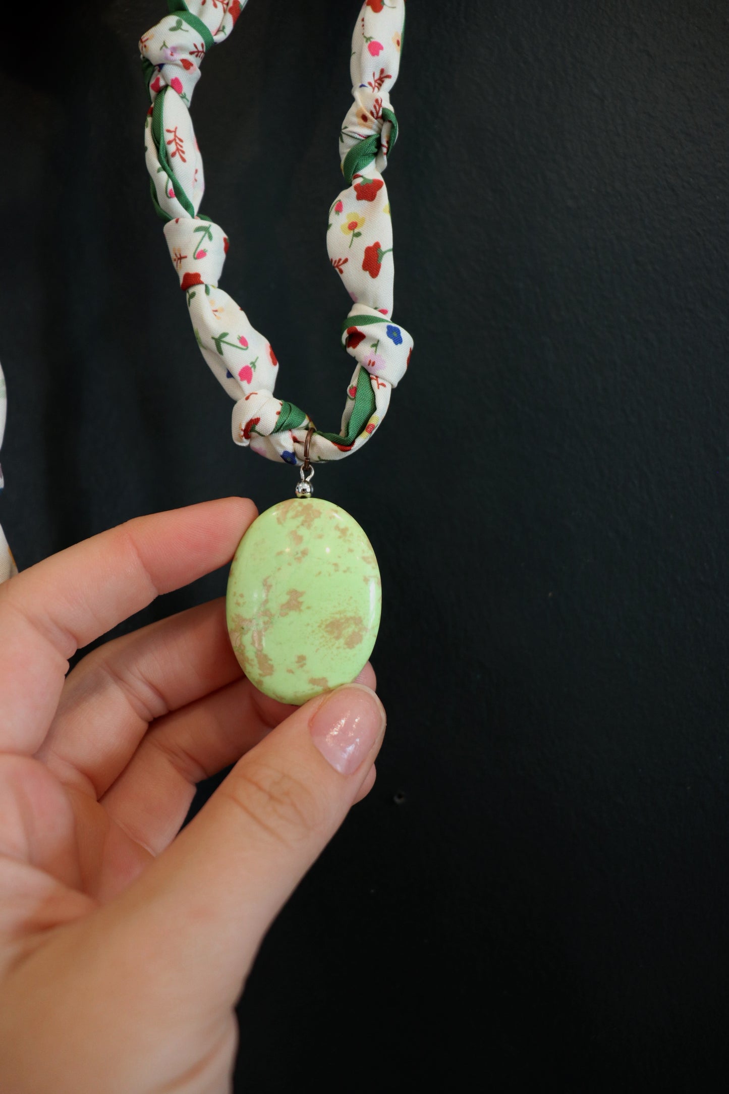 Pendant Scarf Necklace