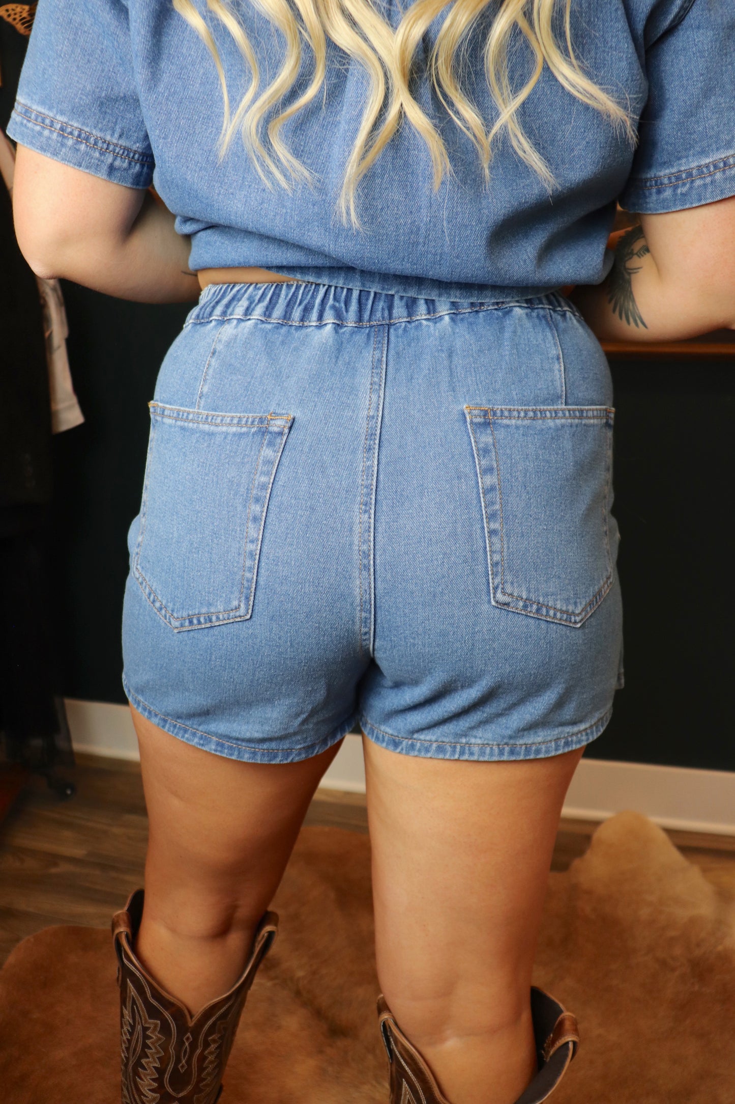 Ava Denim Skort