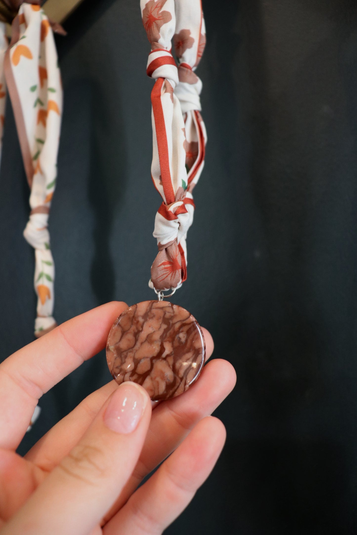 Pendant Scarf Necklace