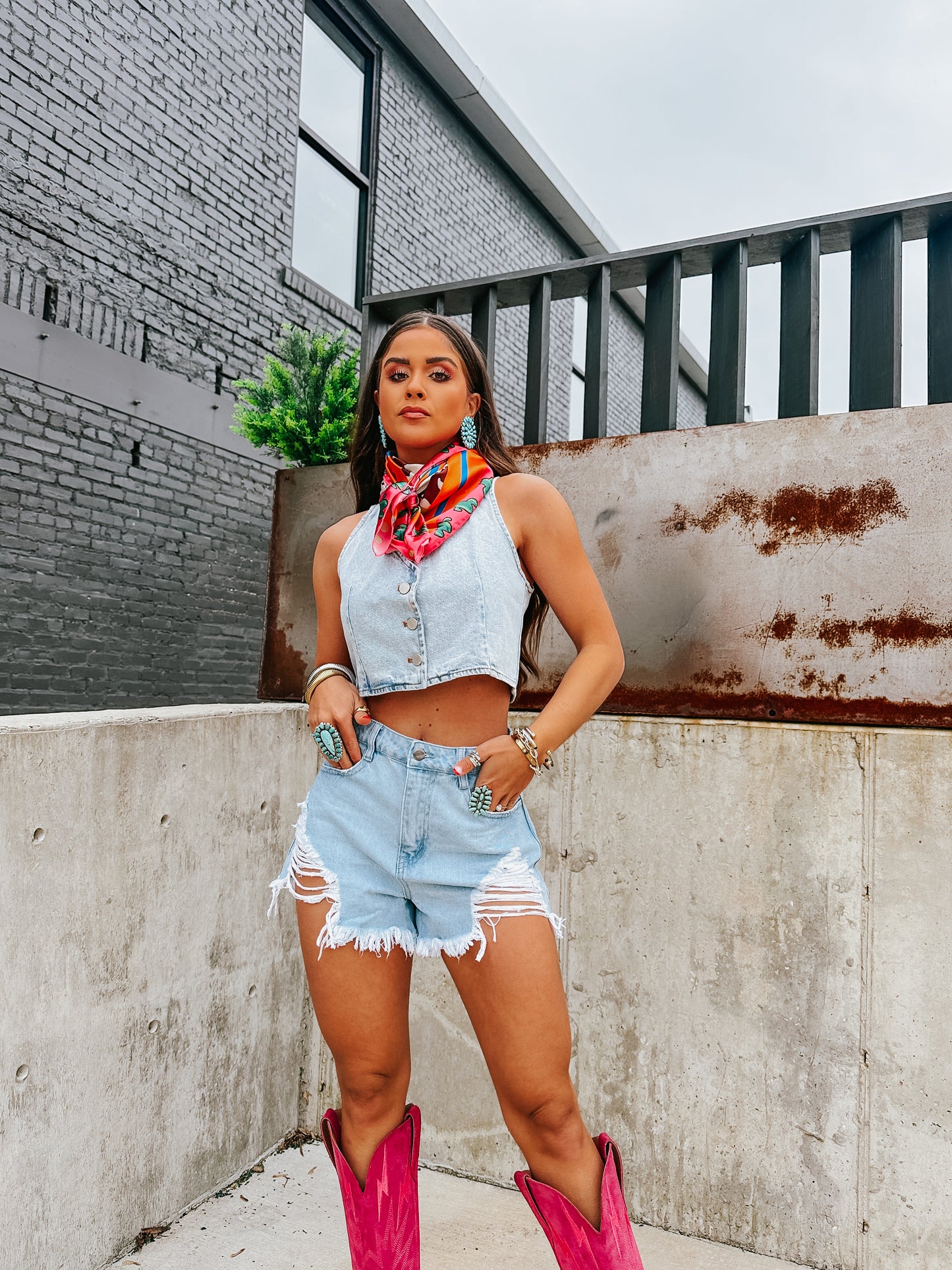 Quinn Light Denim Vest