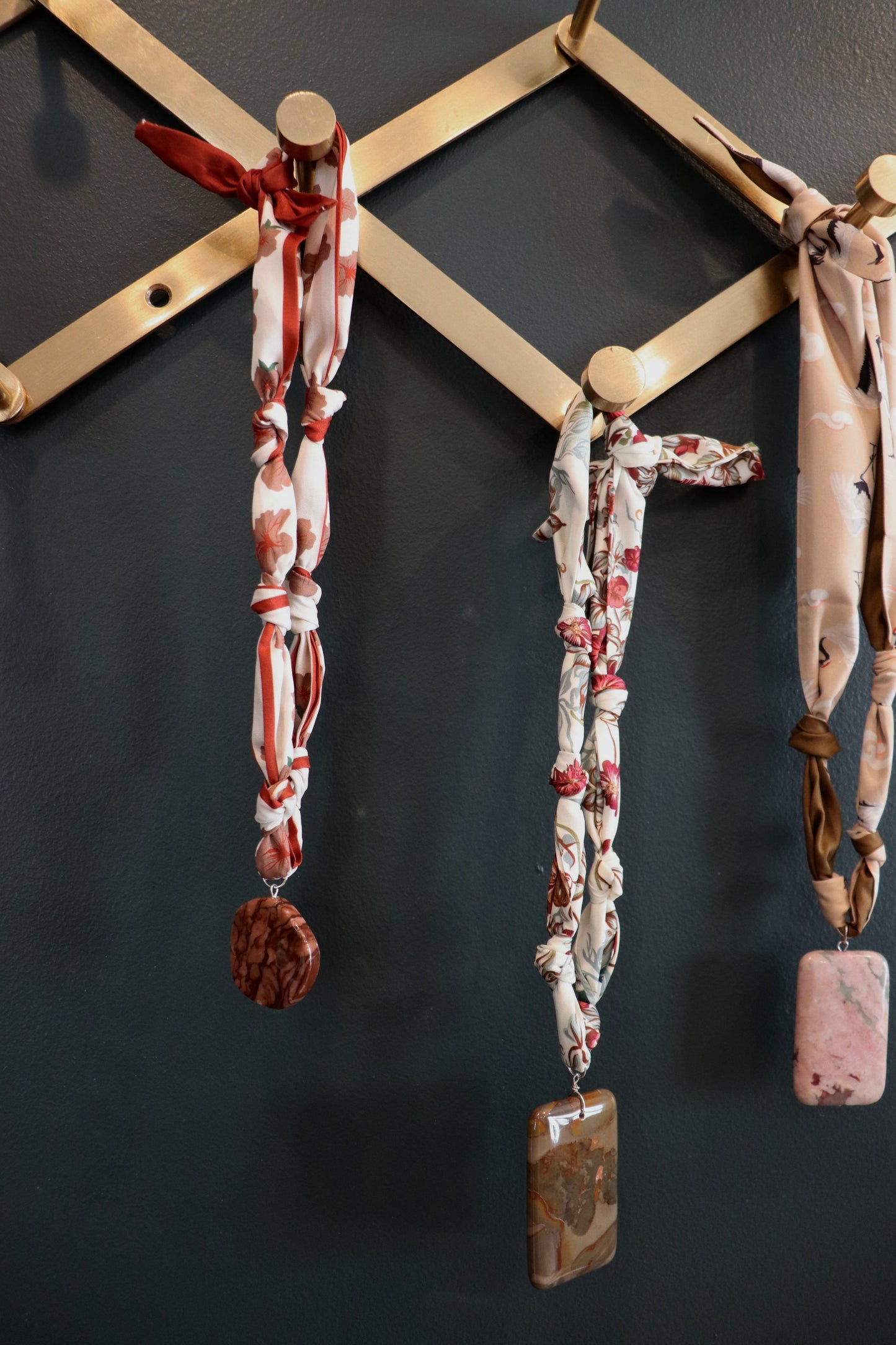 Pendant Scarf Necklace