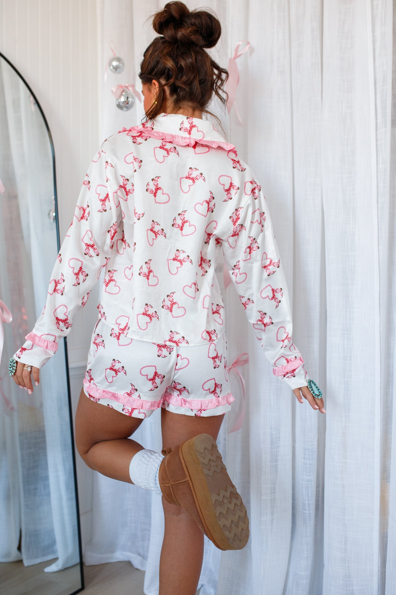 Boots & Hearts Pajama Set