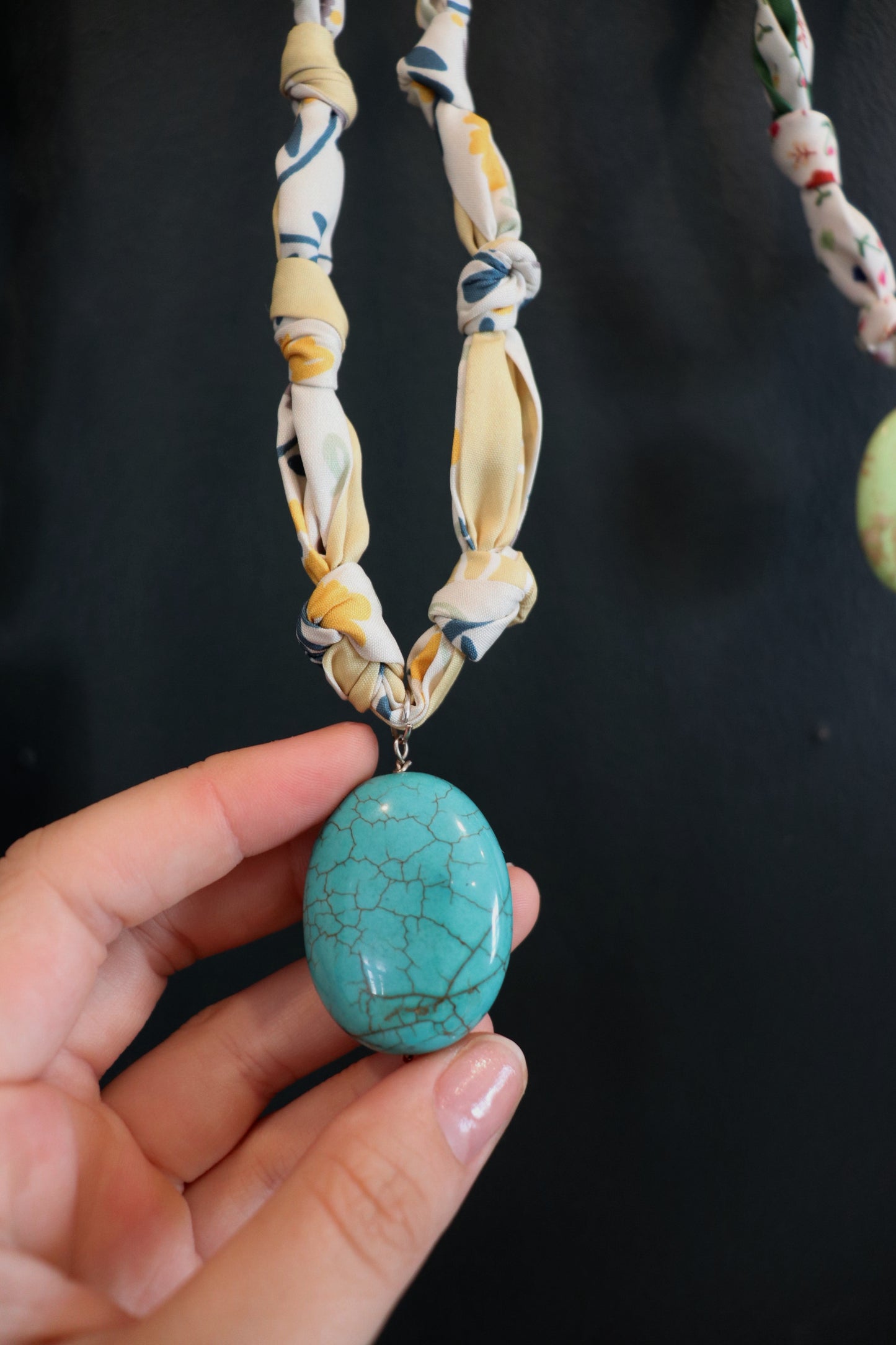Pendant Scarf Necklace