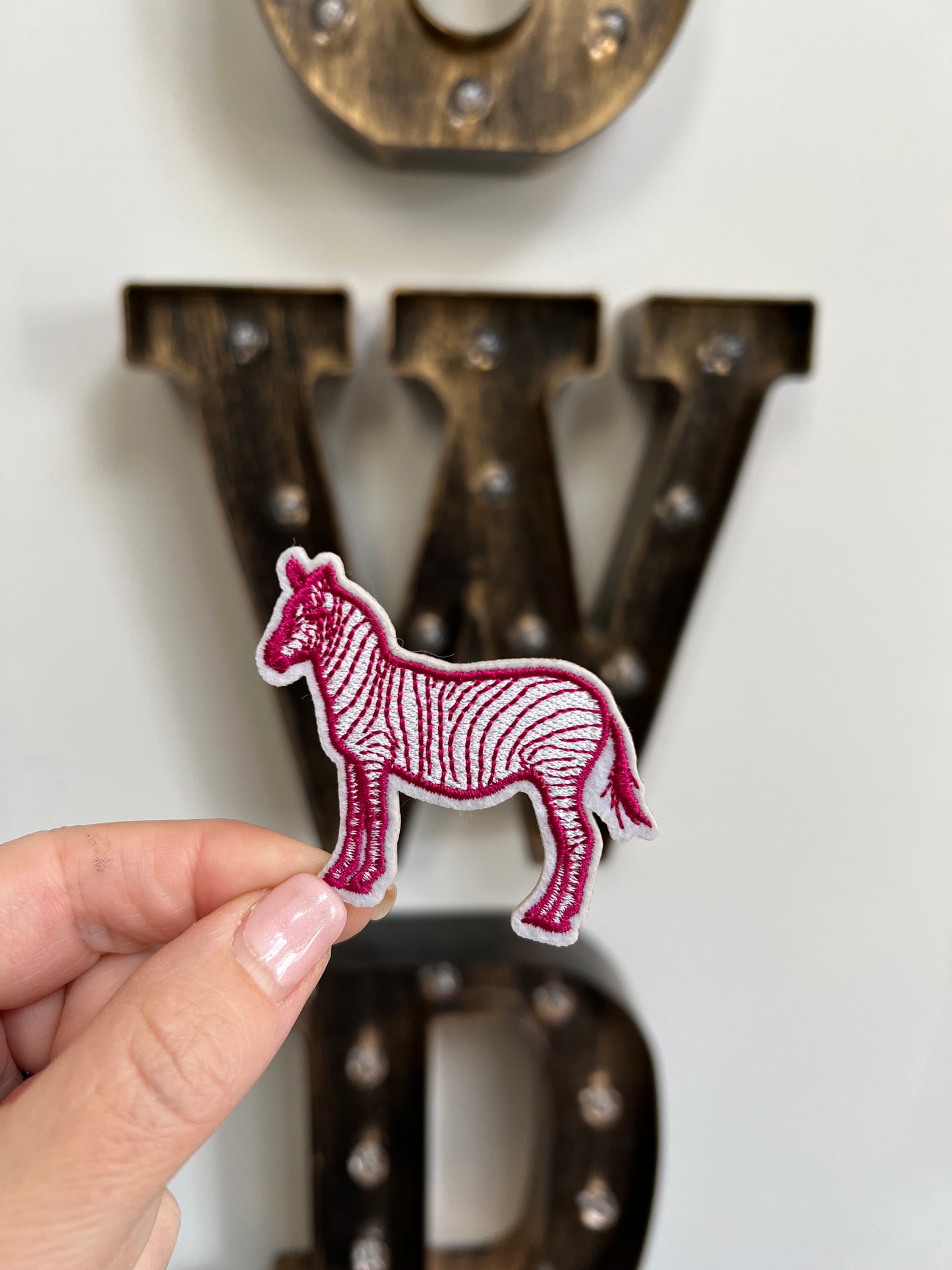 Pink Zebra Patch
