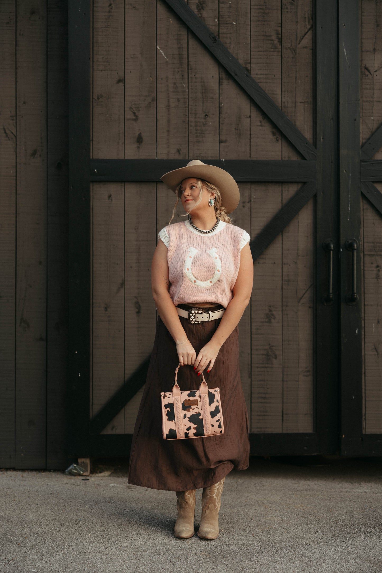 Chocolate Brown Maxi Skirt