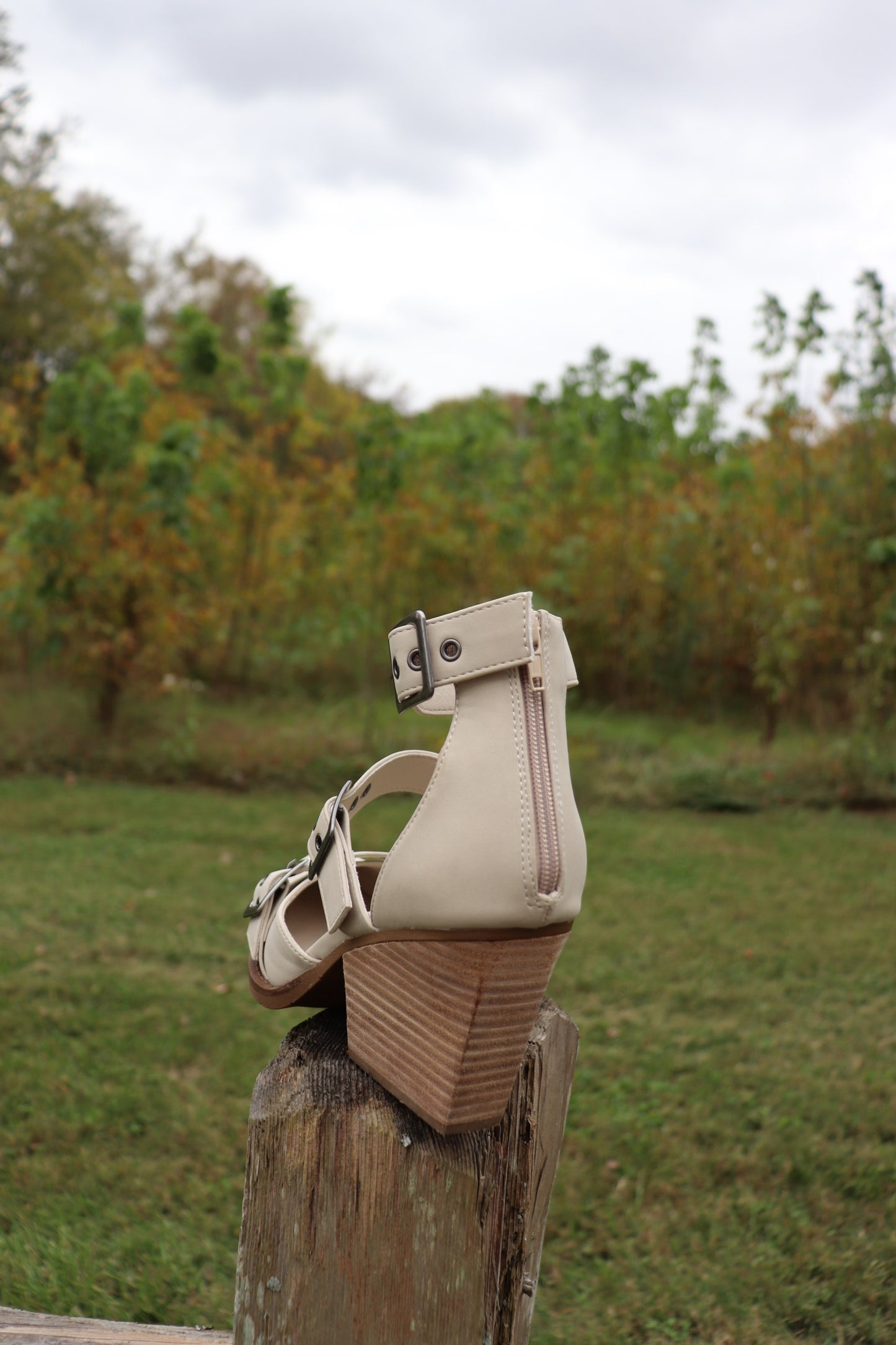 Cream Irina Buckle Shoes