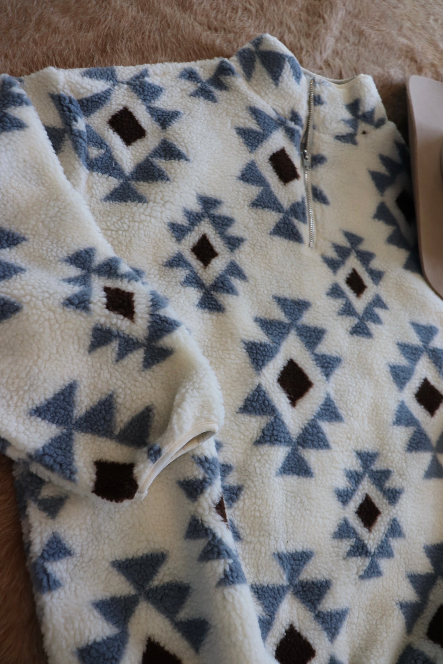 Teddy Blue Grey Pullover