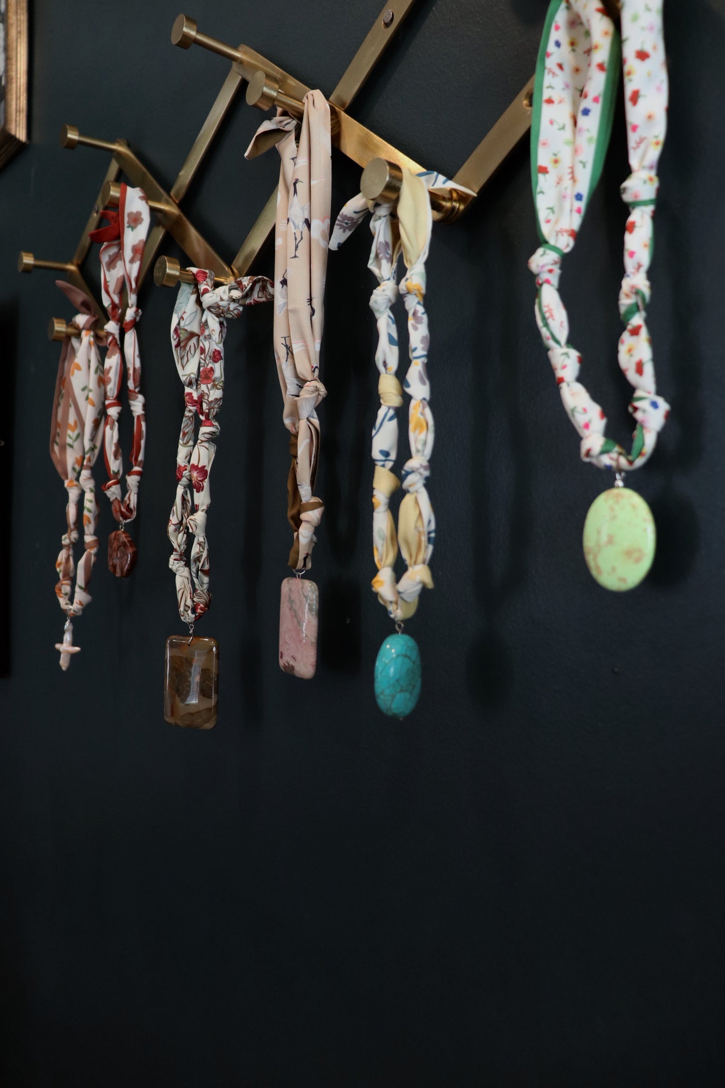 Pendant Scarf Necklace