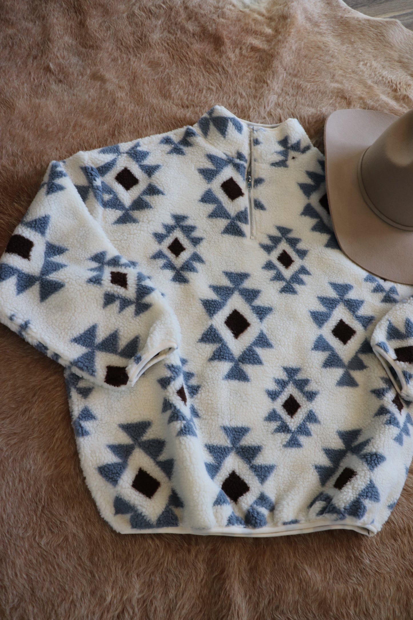 Teddy Blue Grey Pullover