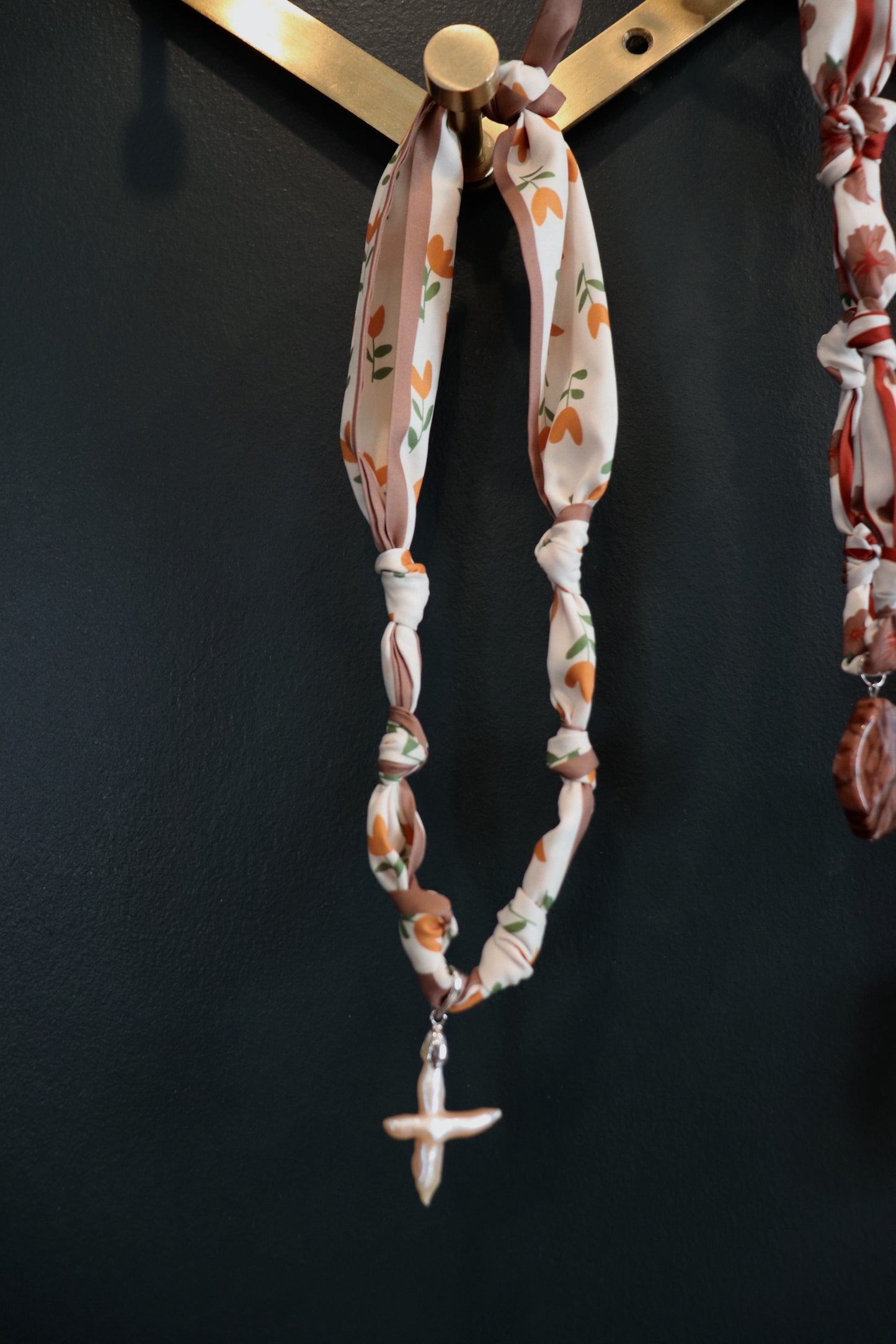 Pendant Scarf Necklace