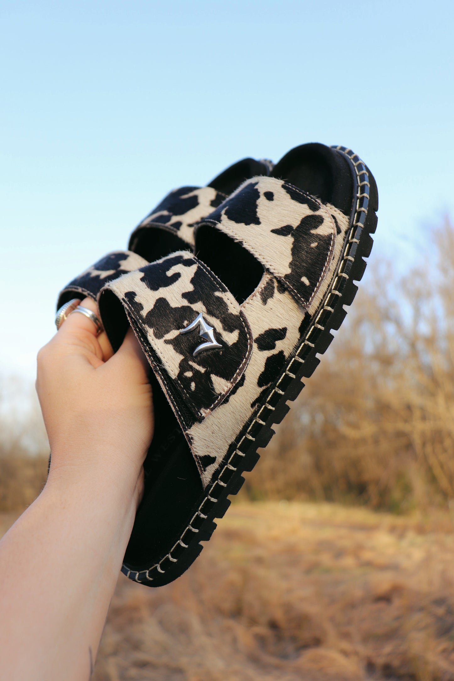 Canon Cowhide Sandals