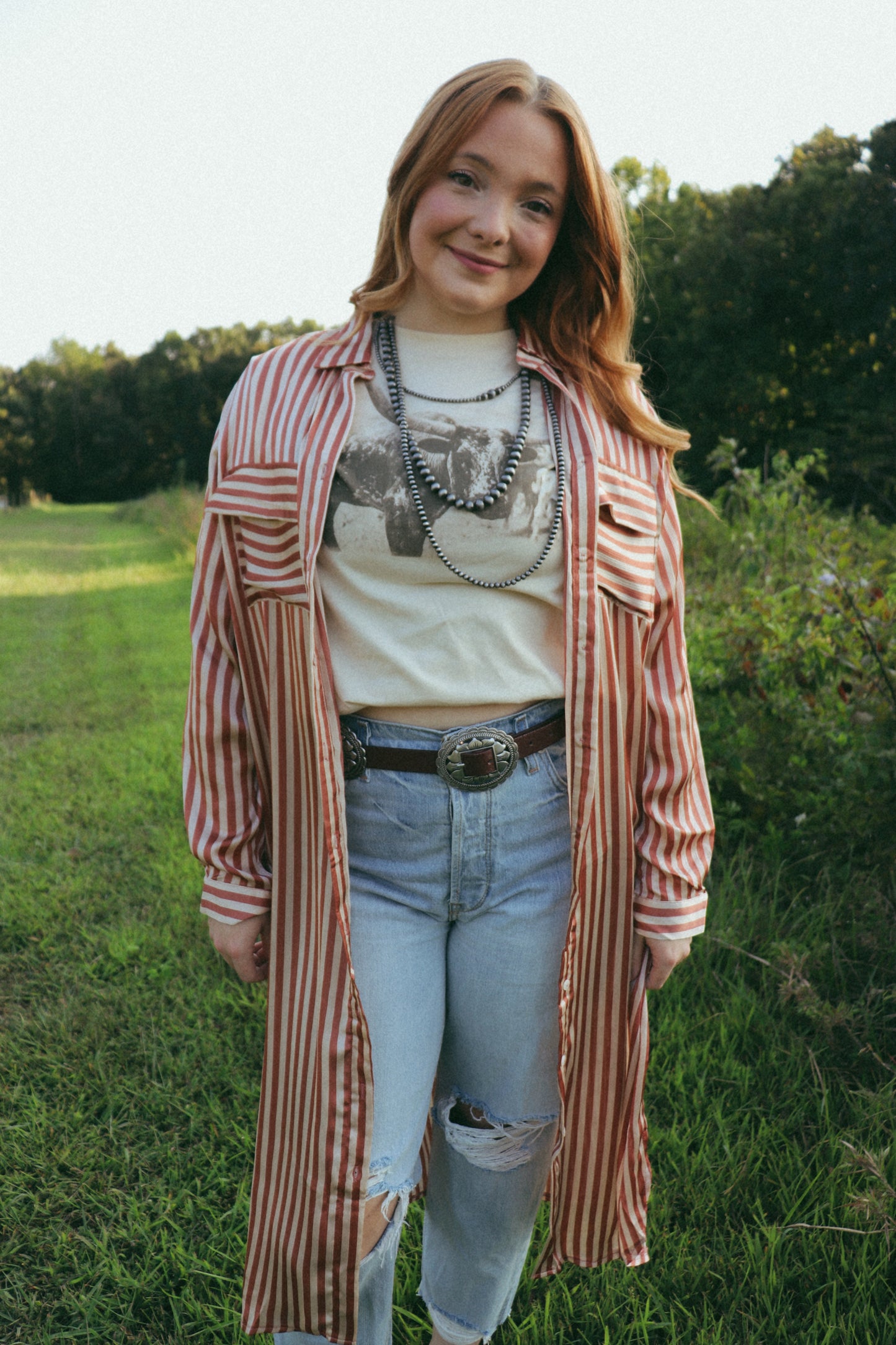 Dusty Rose Button Up Top
