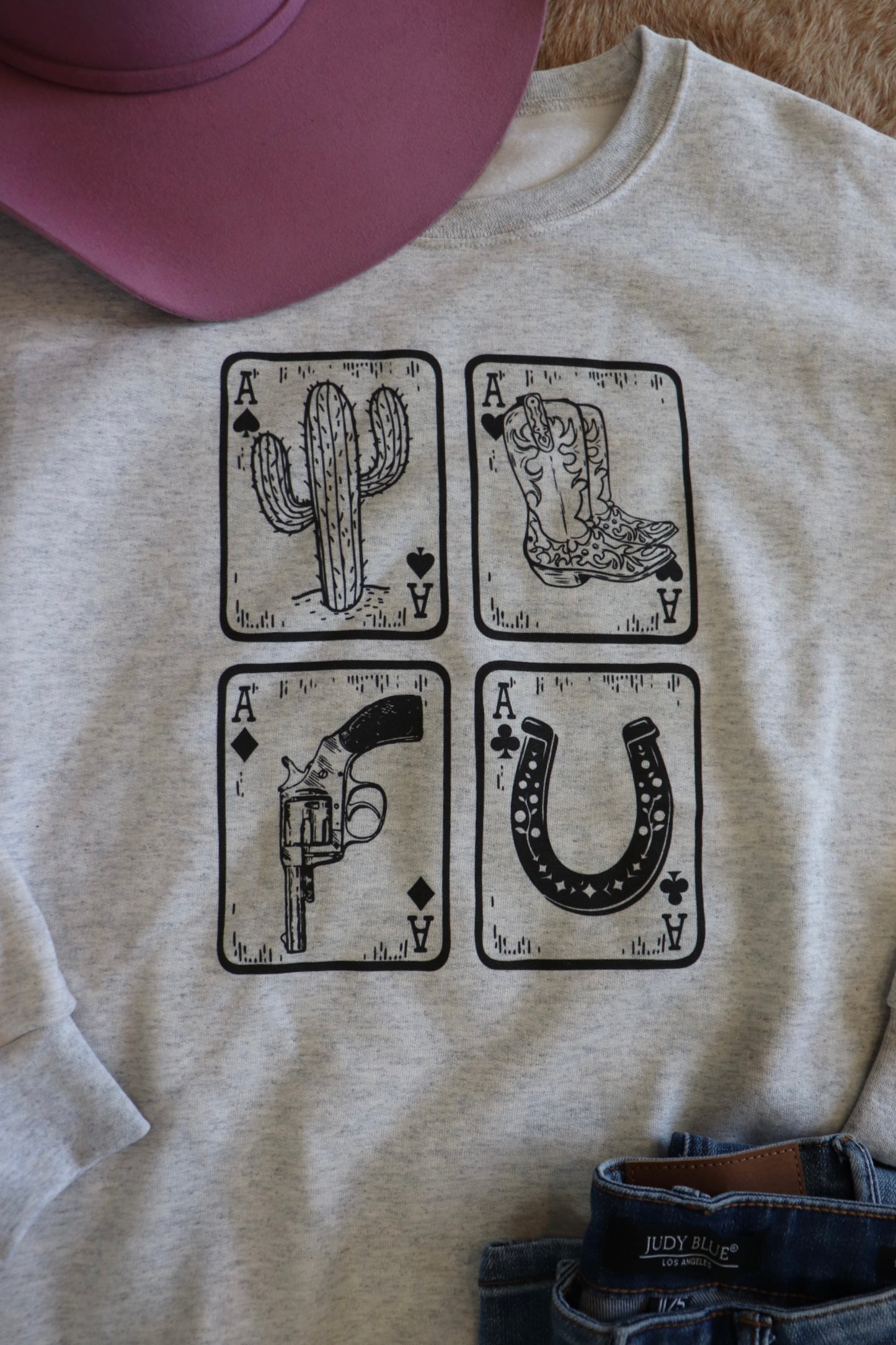 Western Chic Graphic Crewneck