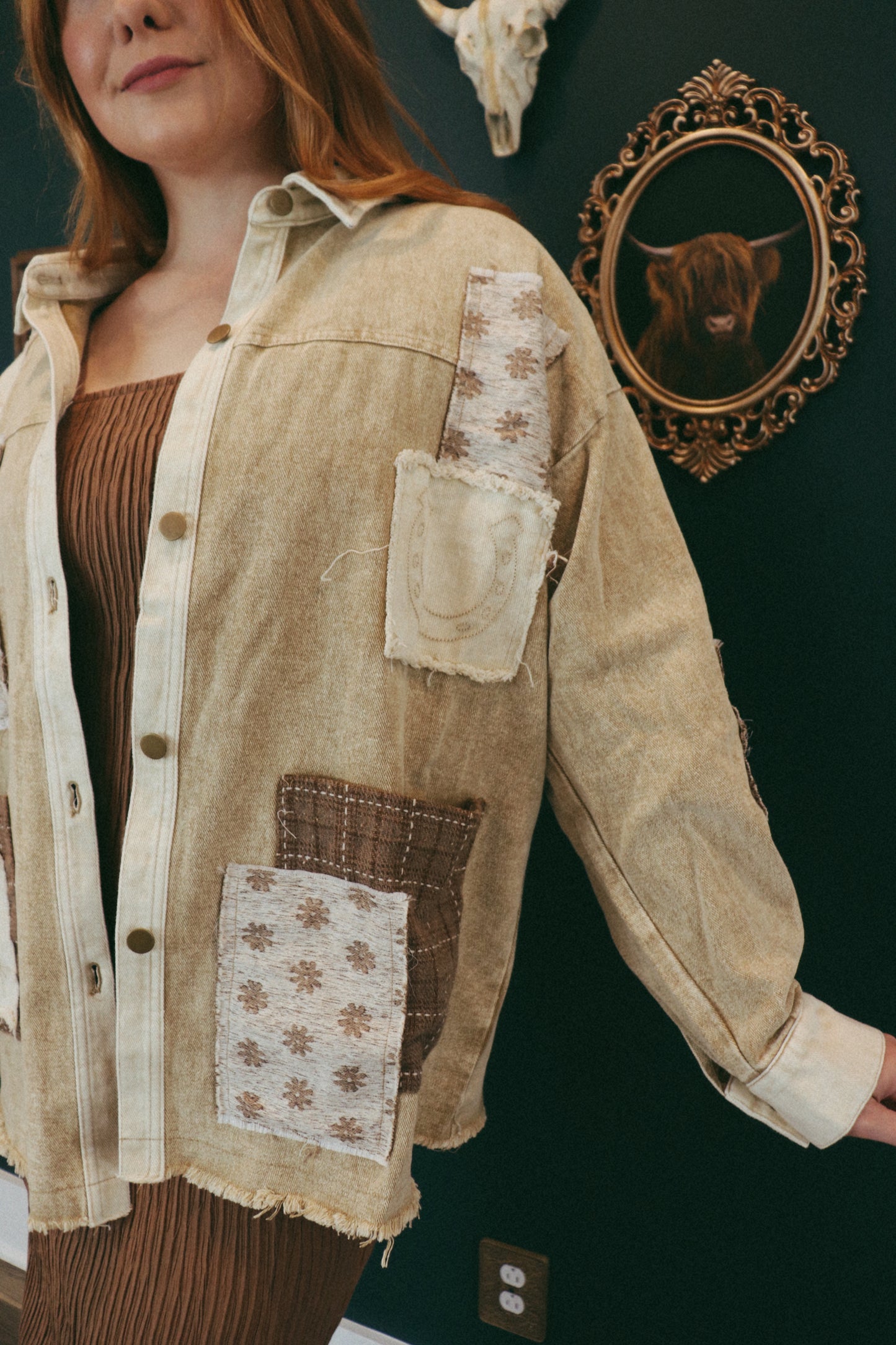Boho Chic Shirt Jacket