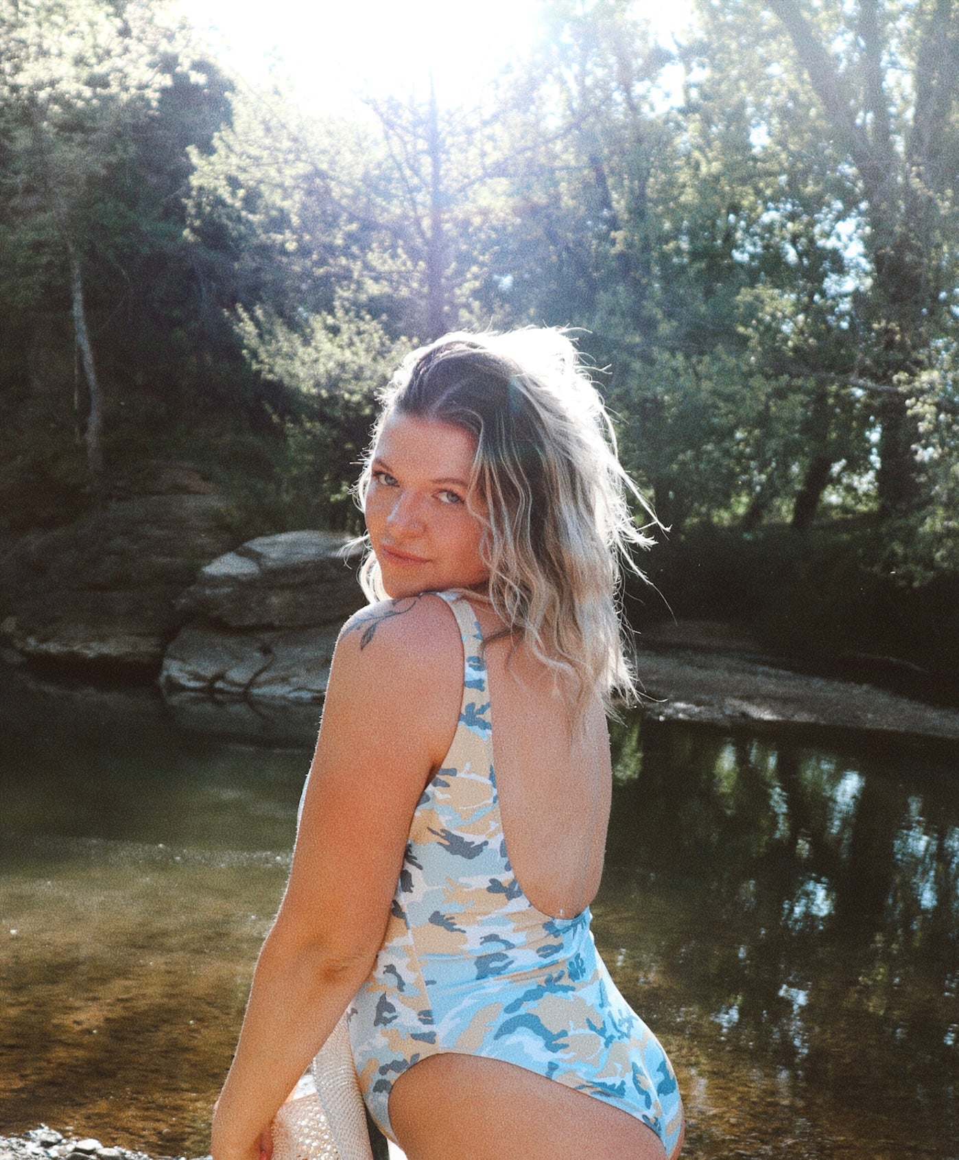 Blue Camo Cowgirl Suit