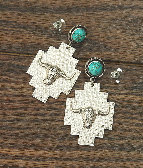 Longhorn Post Earrings