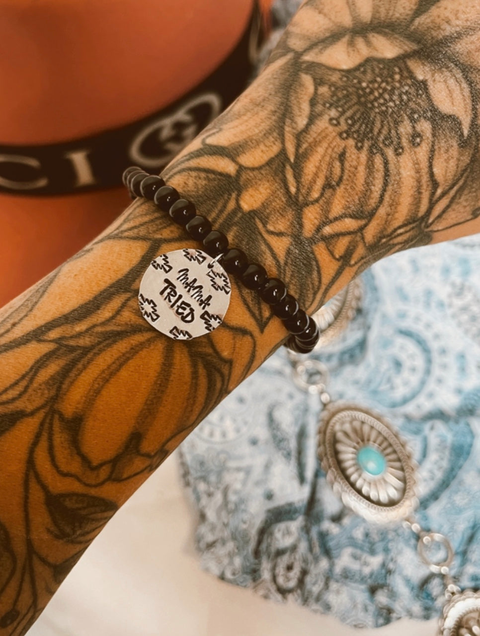 Mama Tried Stamped Bracelet Charm
