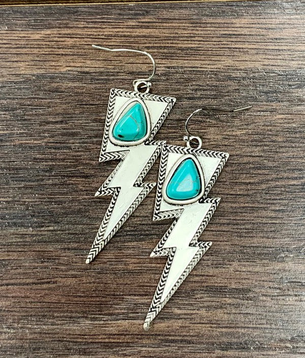 Bolt Turquoise Earrings