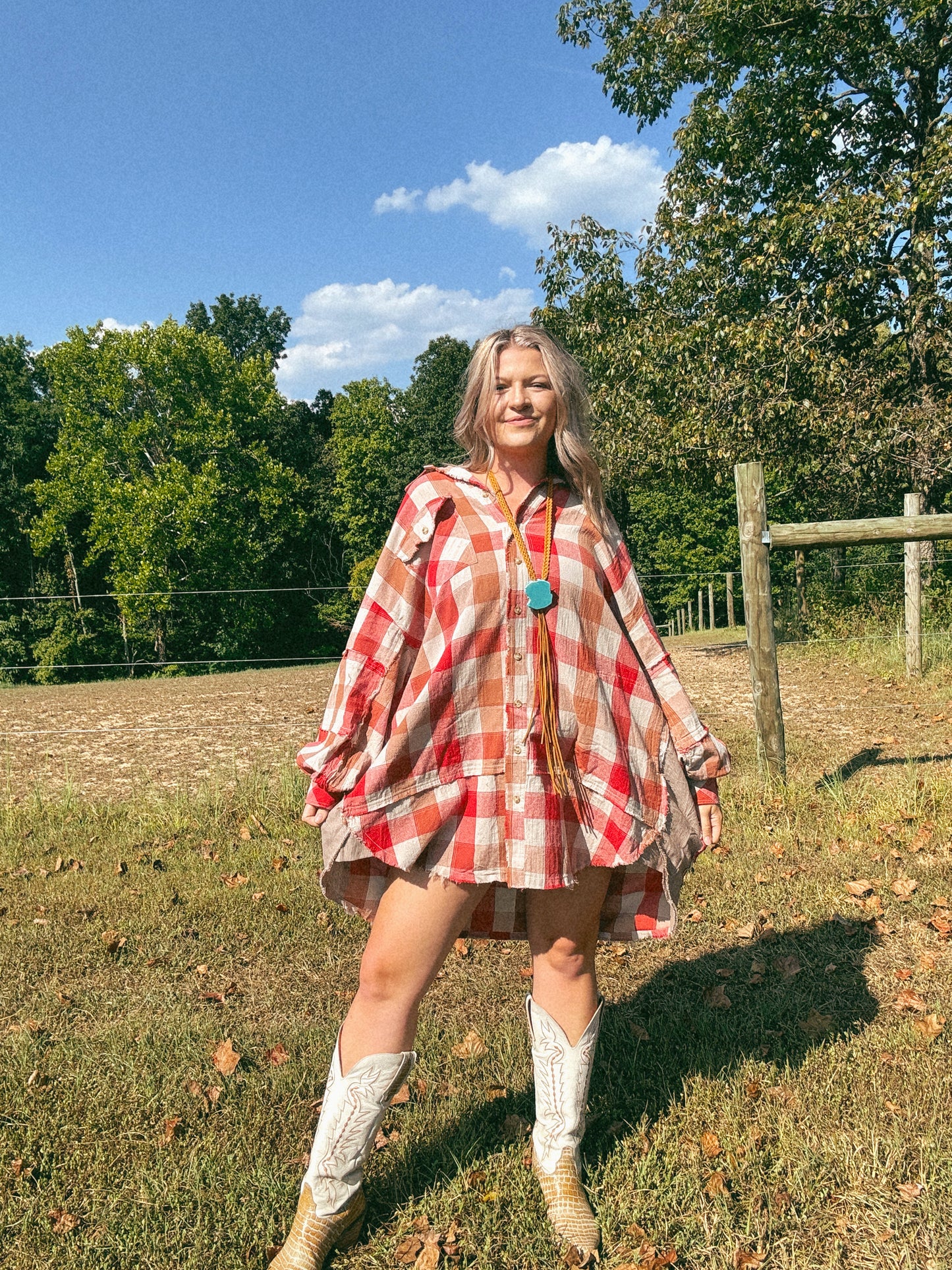 Strawberry Field Button Dress