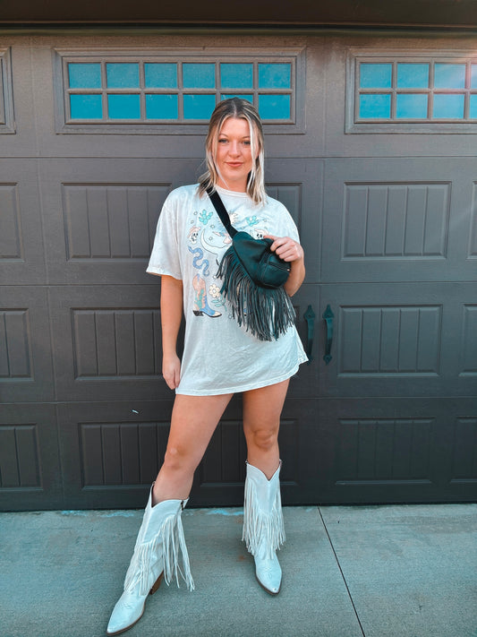 Girly Cowgirl Mineral Washed T-Shirt