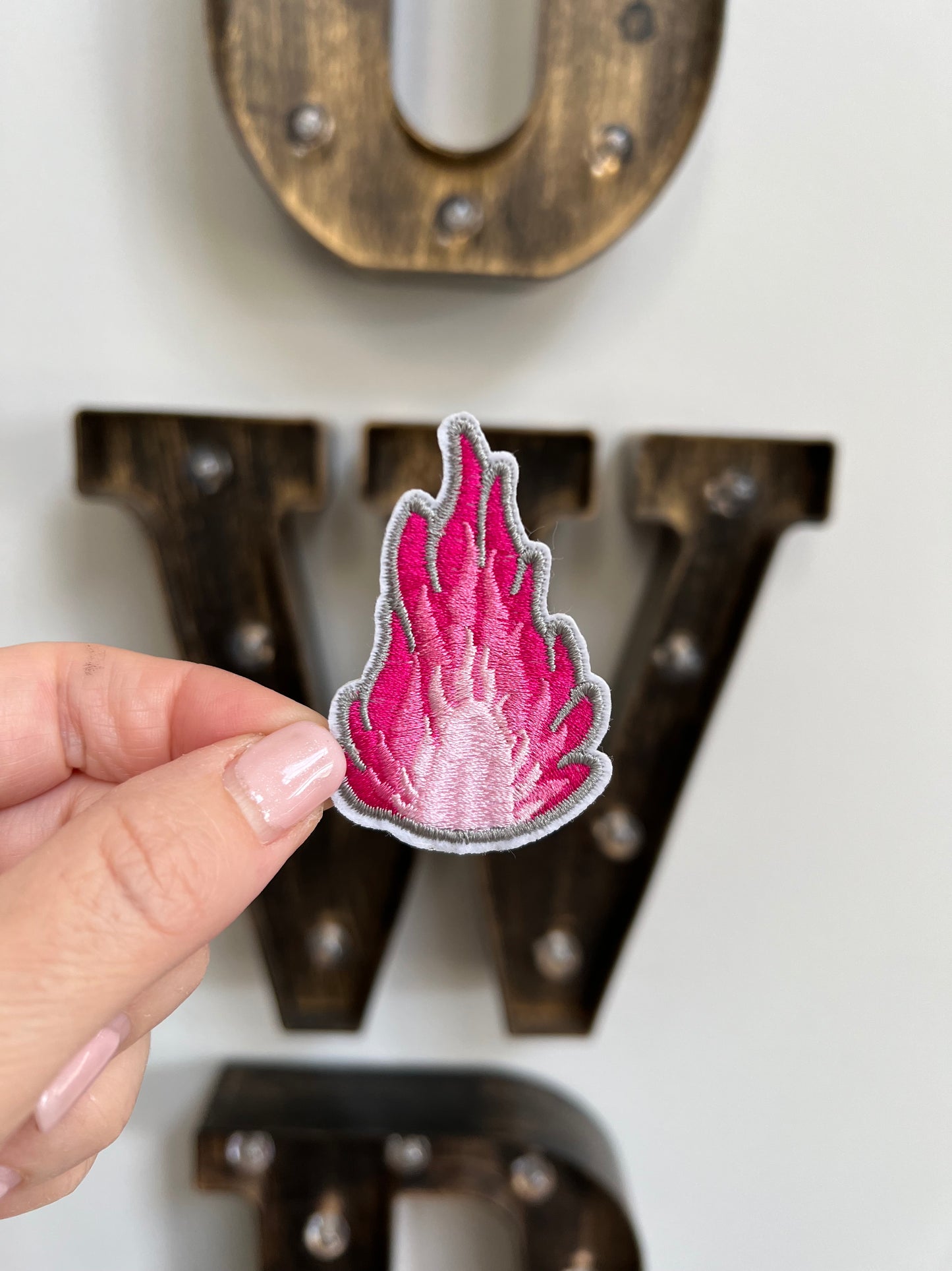 Three Pinks Flame Patch