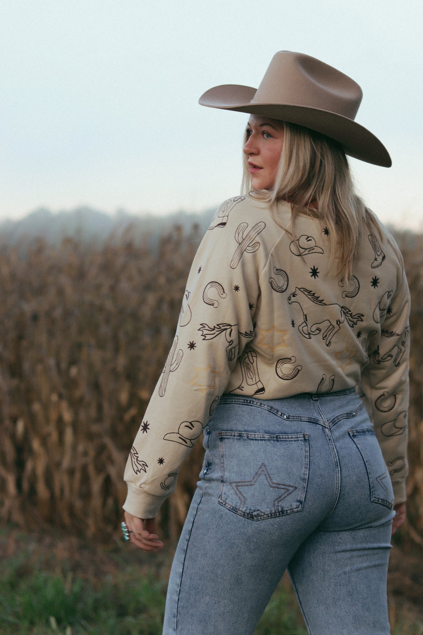 Cowgirl Pullover Crewneck
