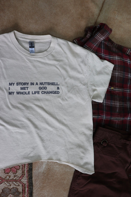 I Met God Cropped T-Shirt