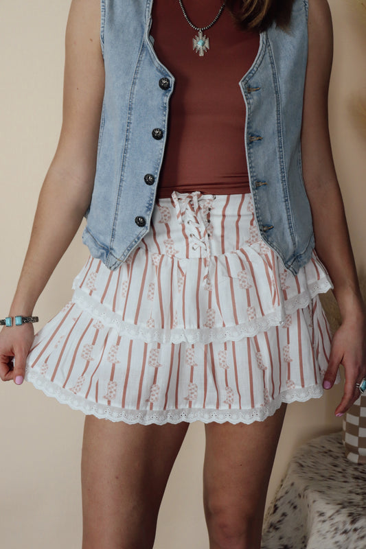 Ruffled Boot Skort