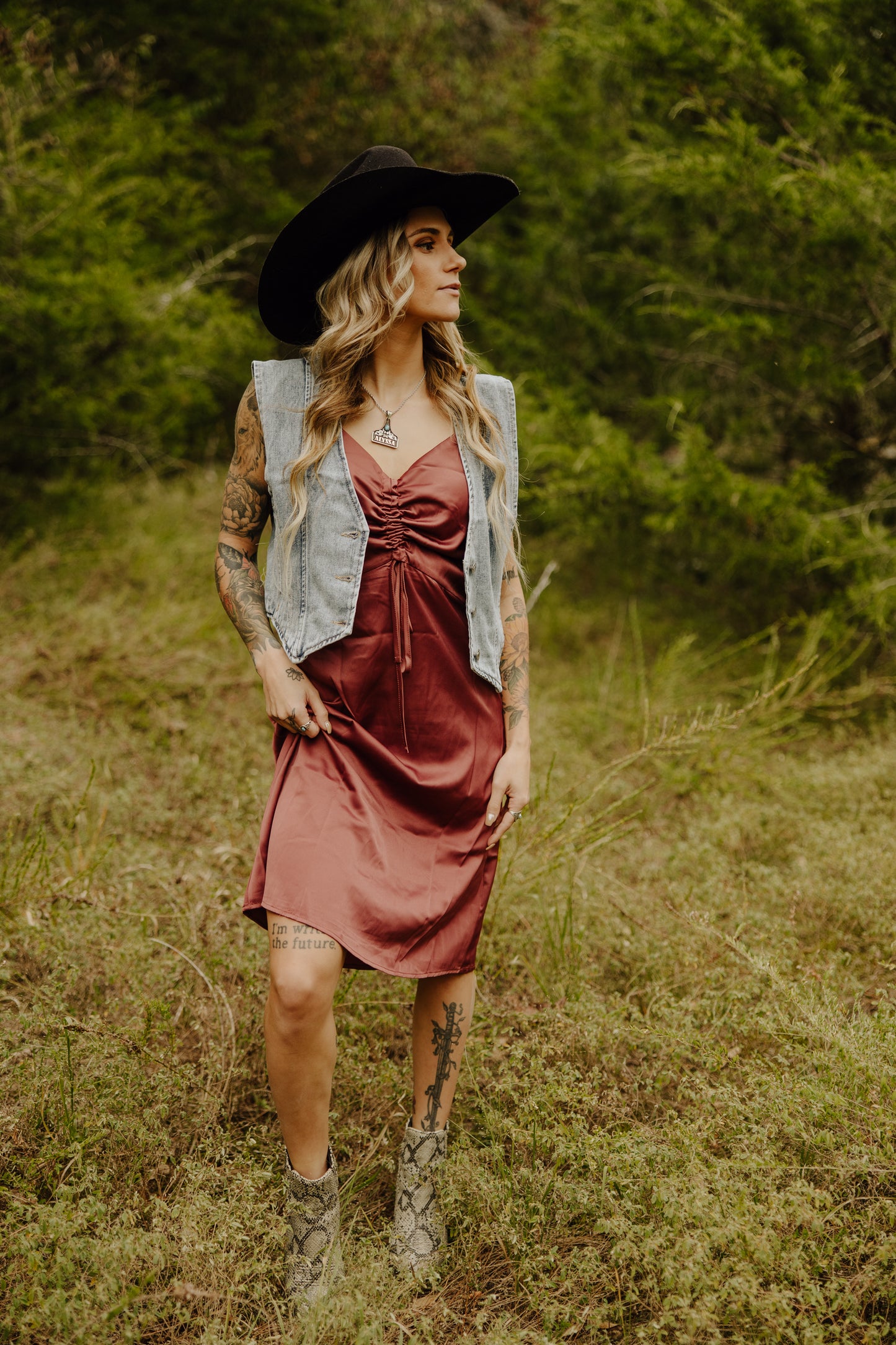 Day to Night Satin Dress