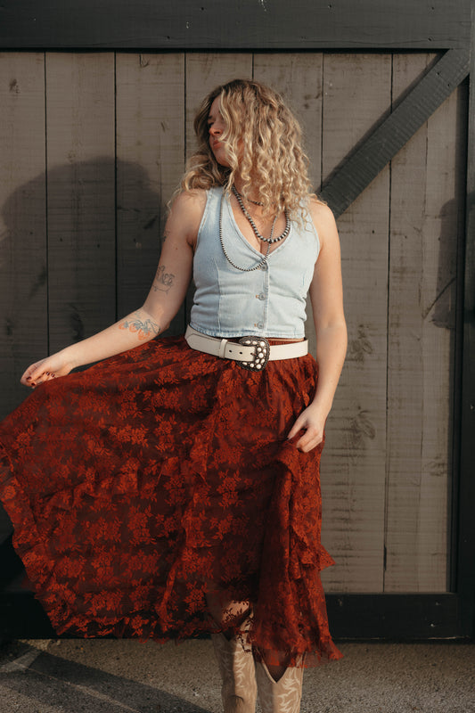 Lacey Ruffle Skirt
