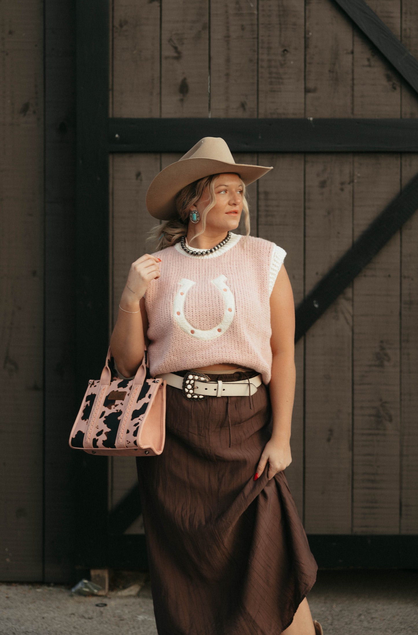 Chocolate Brown Maxi Skirt