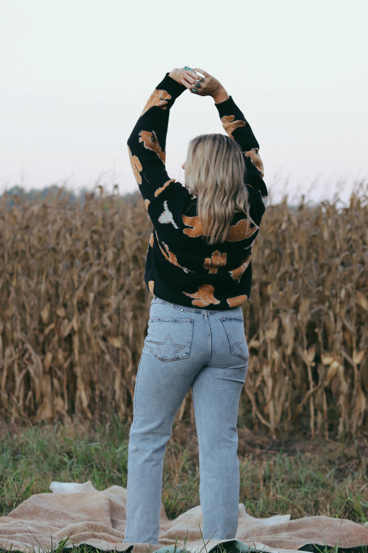 Western Vintage Sweater Pullover