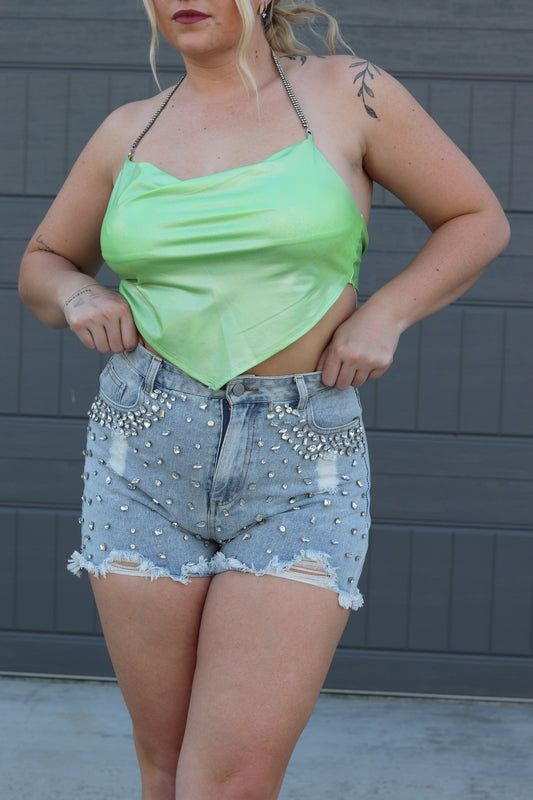 Casi Rhinestone Shorts