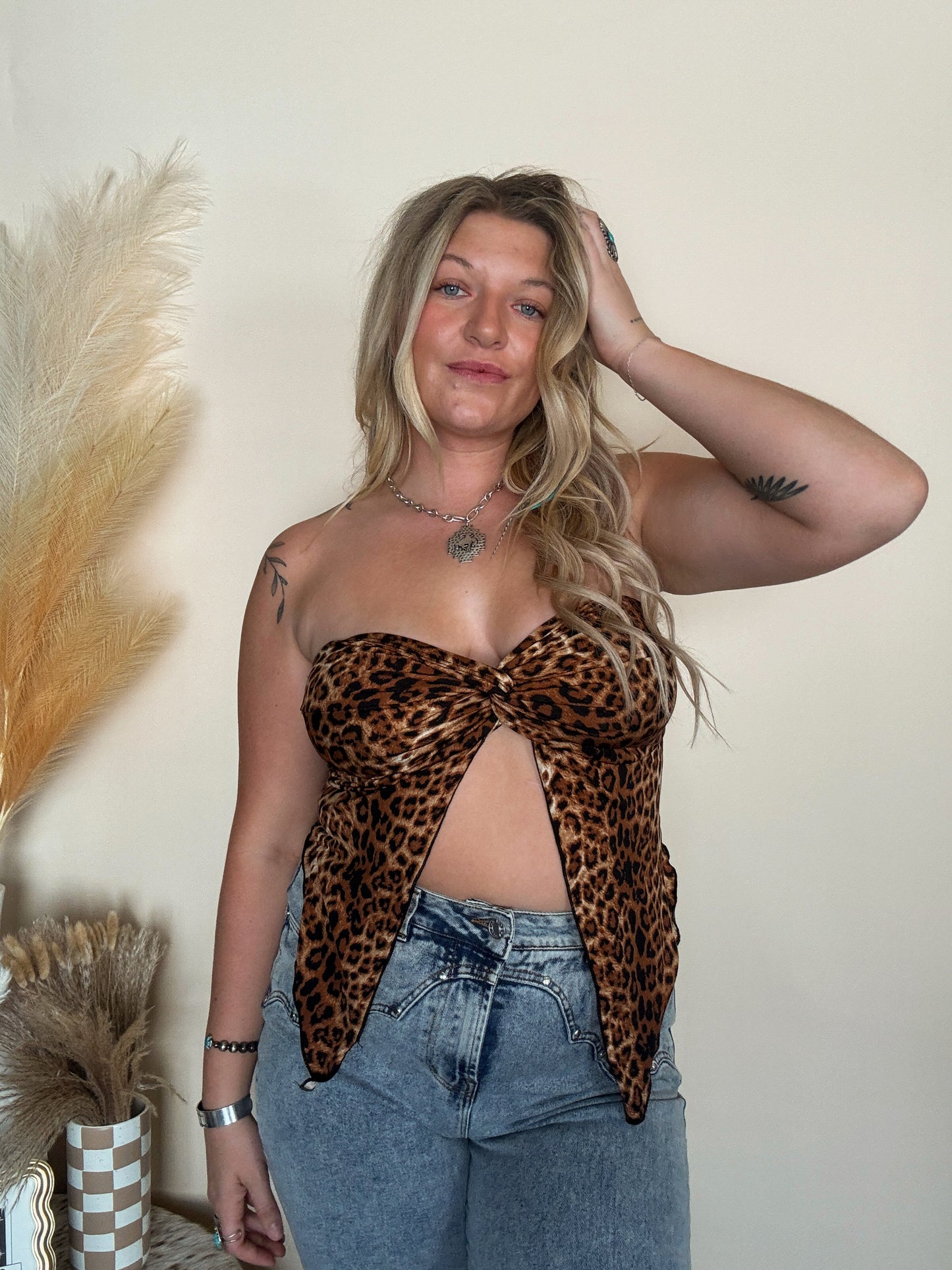 Leopard Fly Away Tube Top