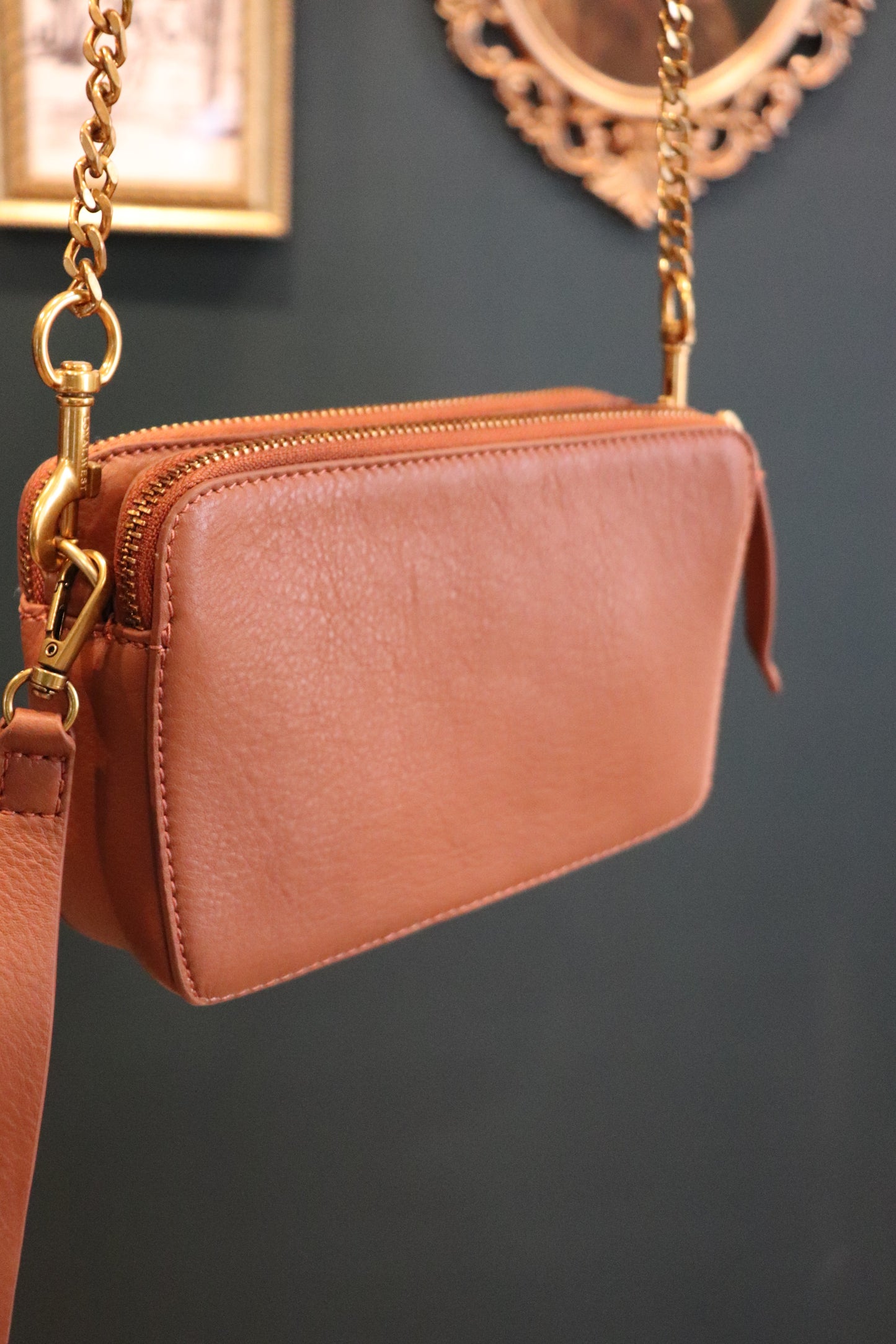 Brown Shell Mini Purse