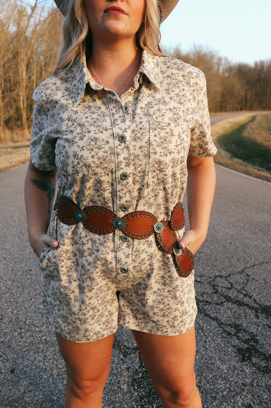 Boho Floral Romper