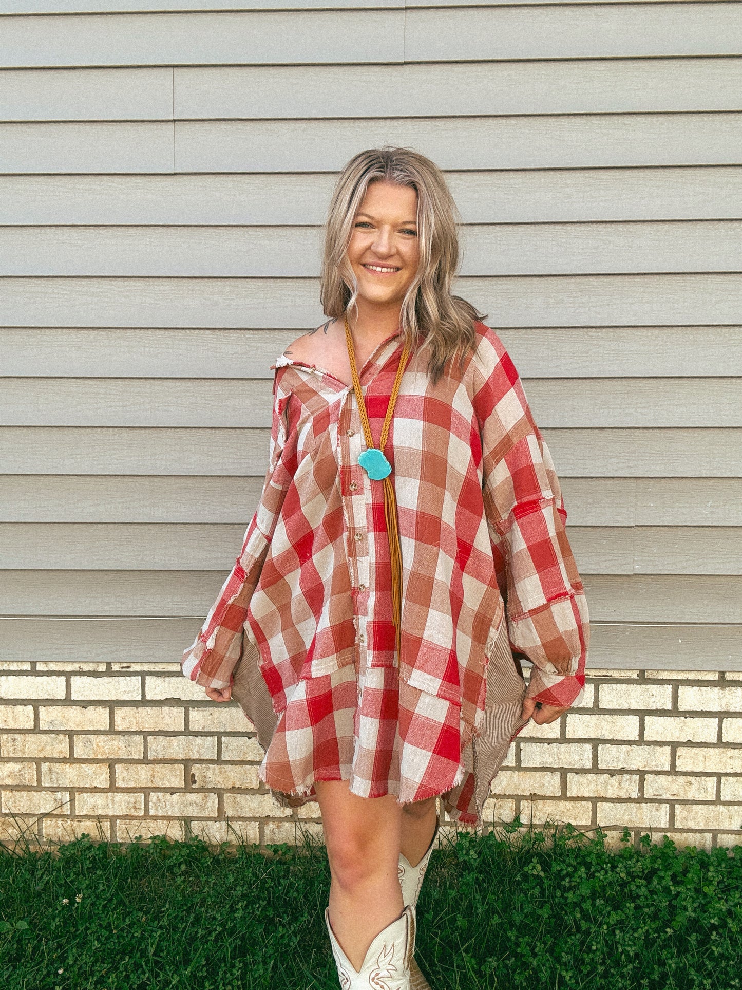 Strawberry Field Button Dress