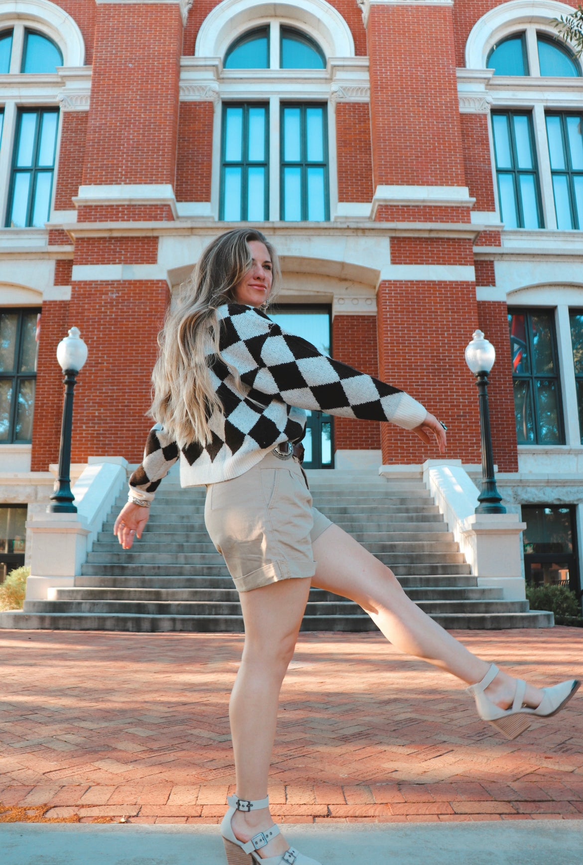 Harlequin Crew Sweater
