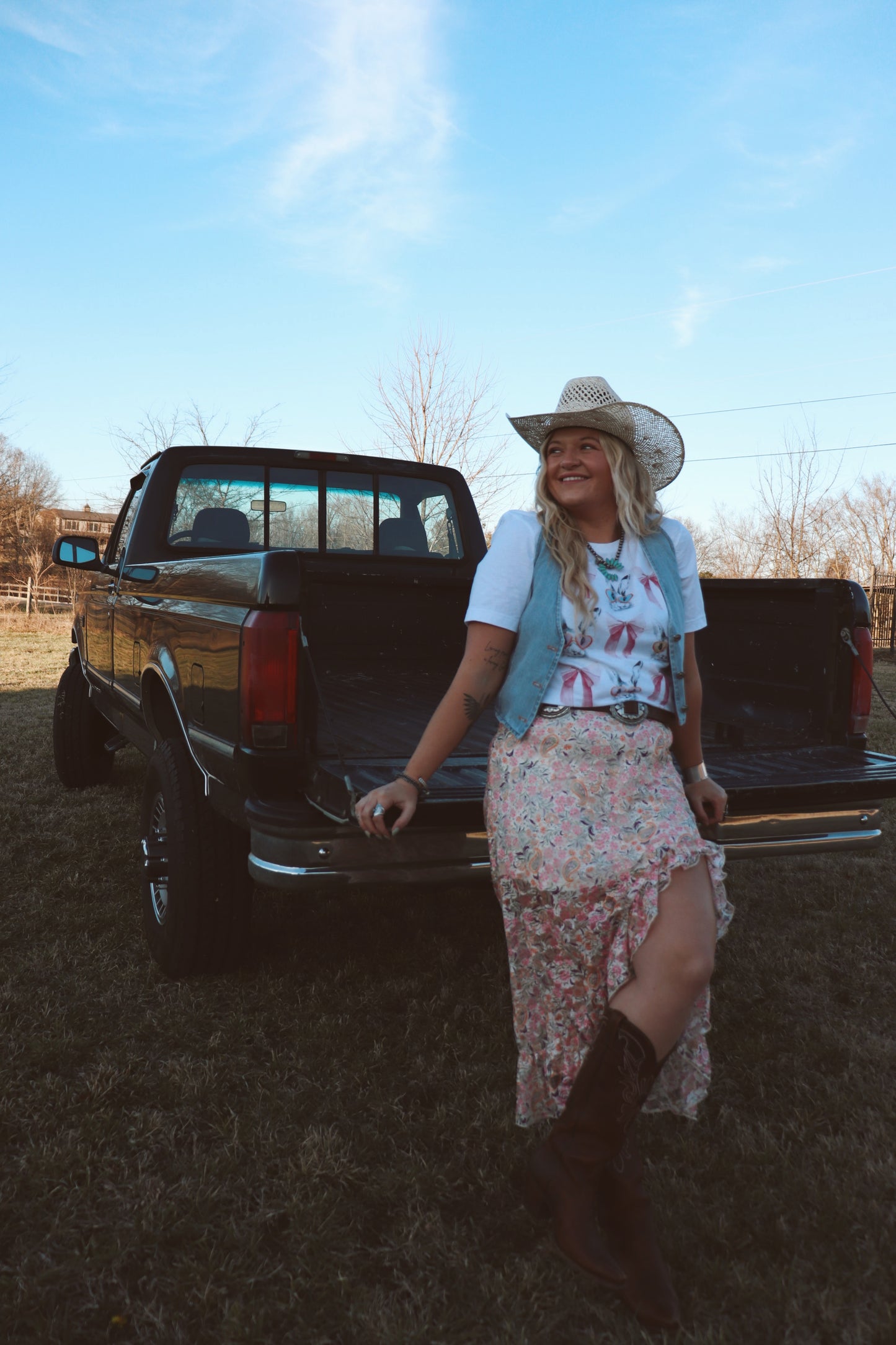 Floral Paisley Maxi Skirt