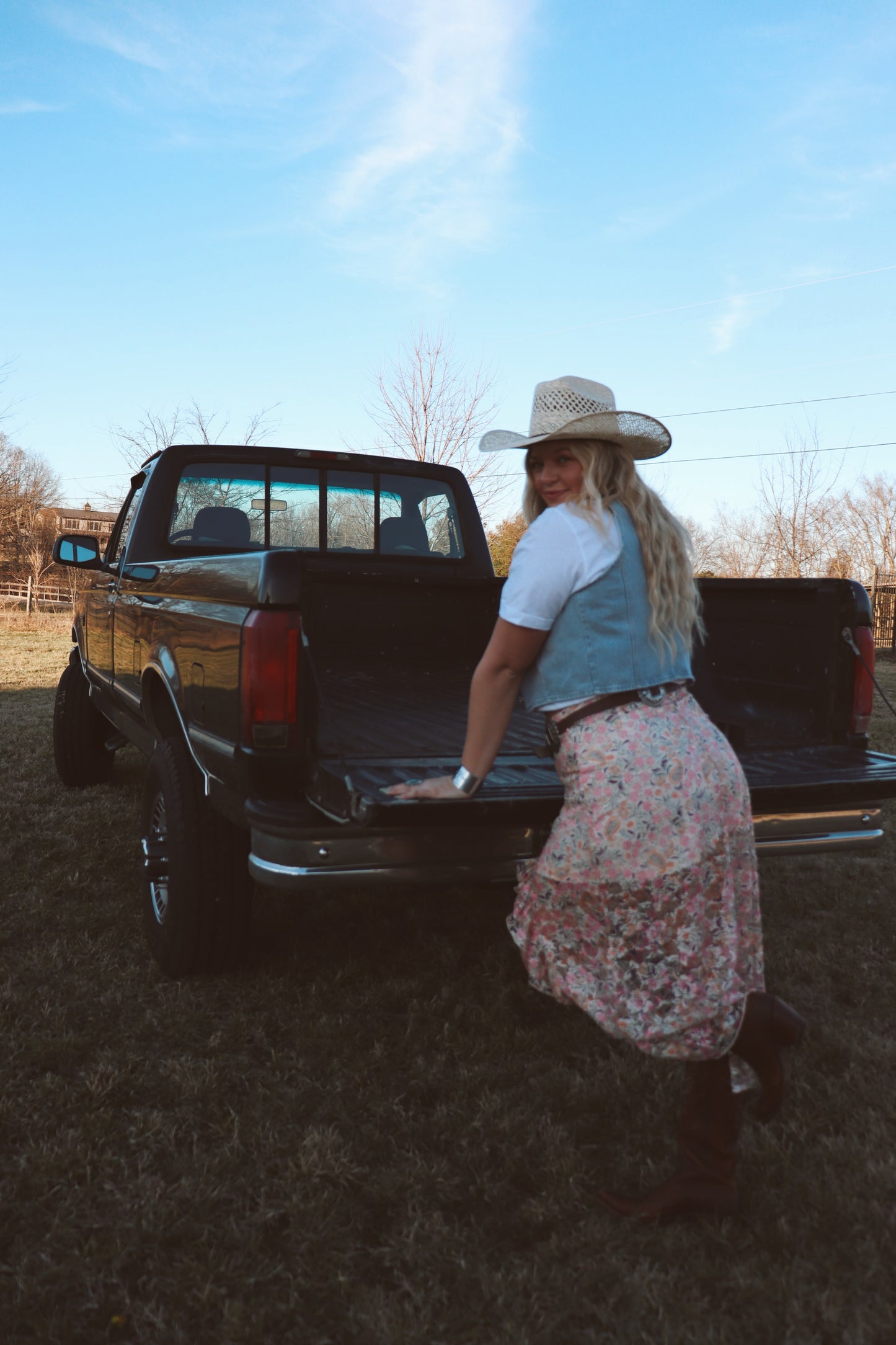 Floral Paisley Maxi Skirt