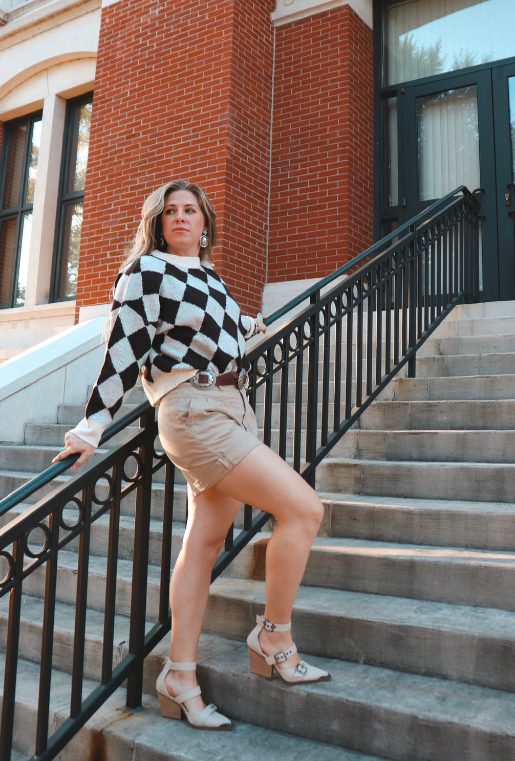 Harlequin Crew Sweater