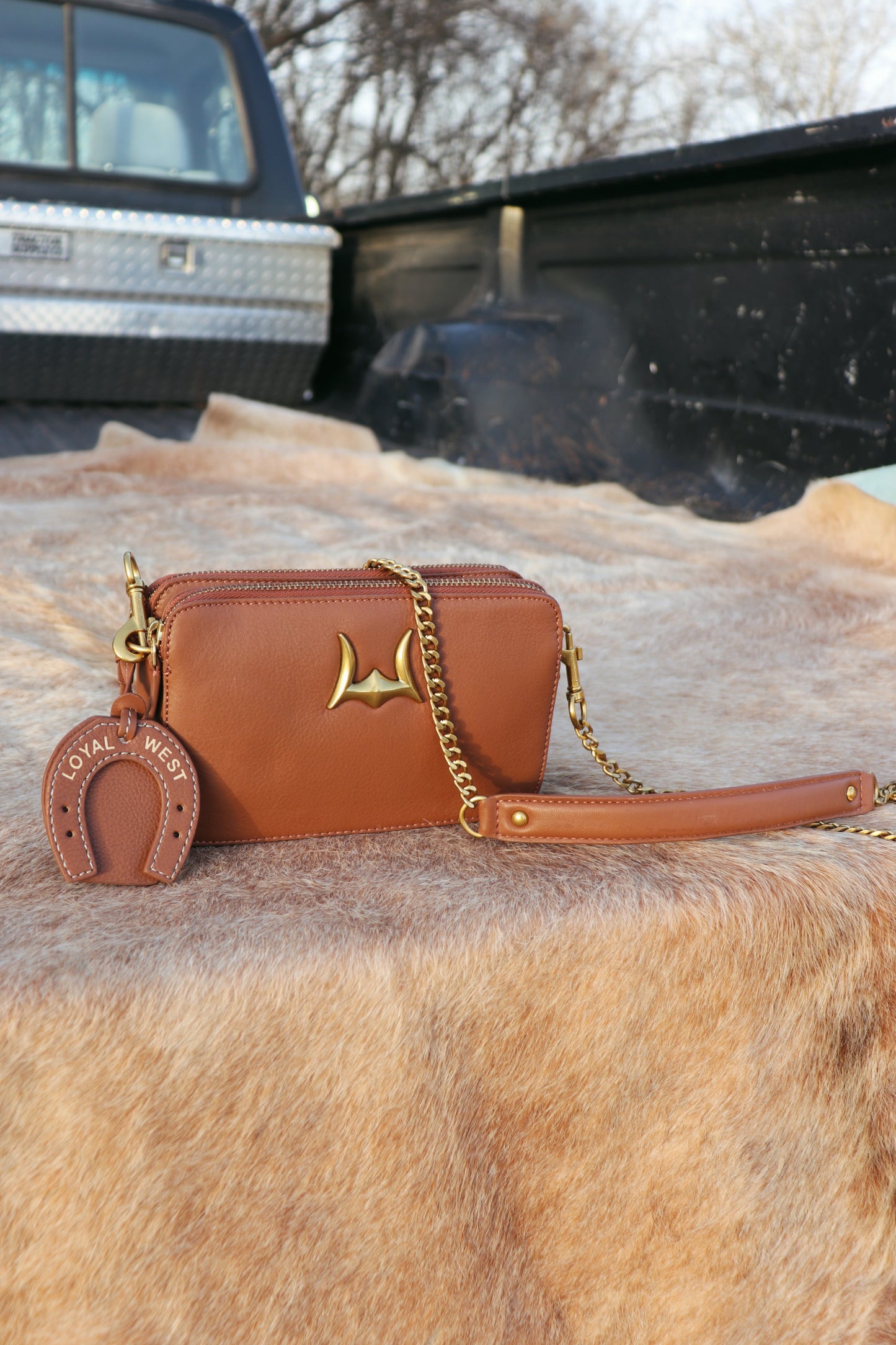 Brown Shell Mini Purse