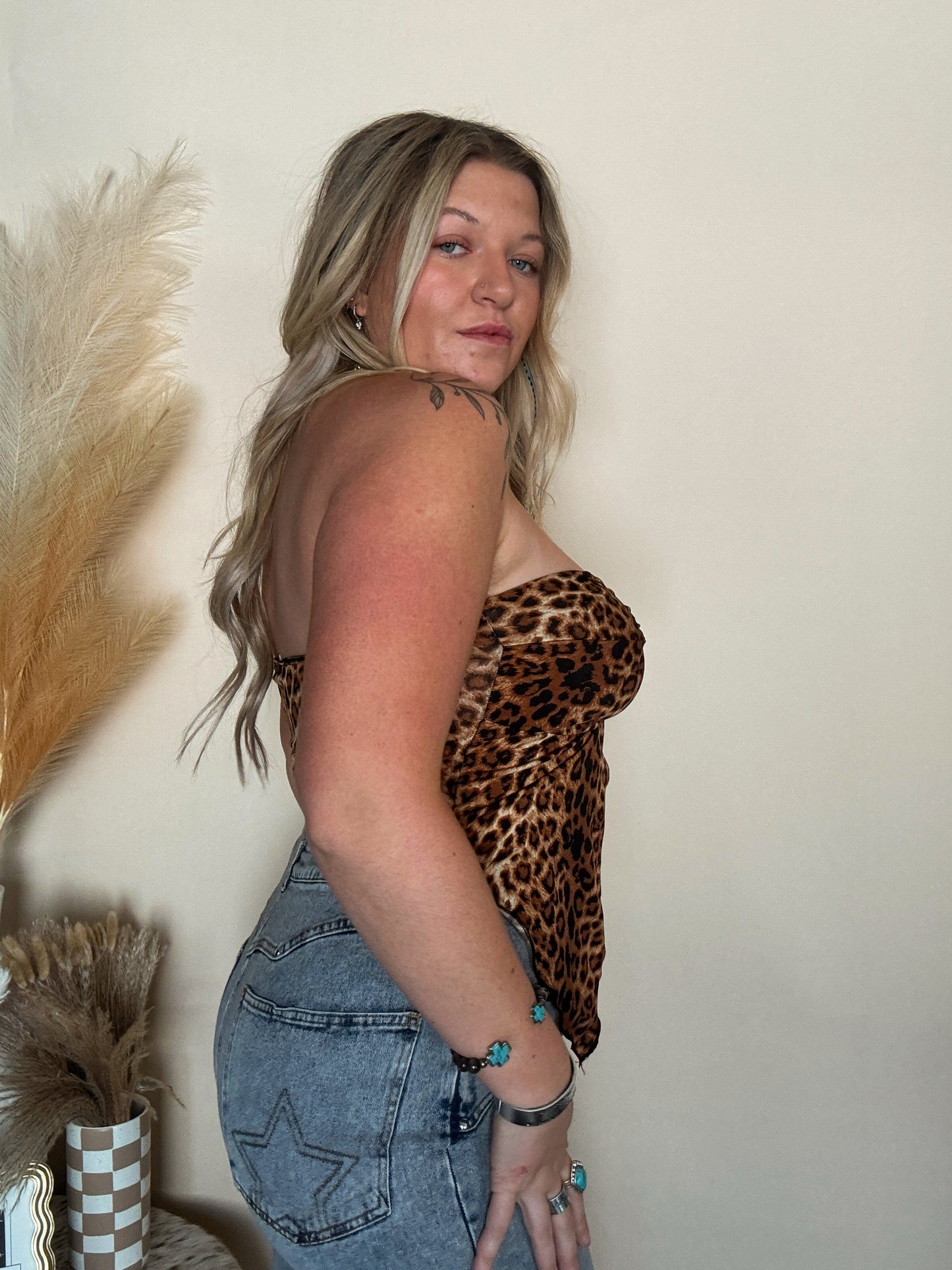 Leopard Fly Away Tube Top